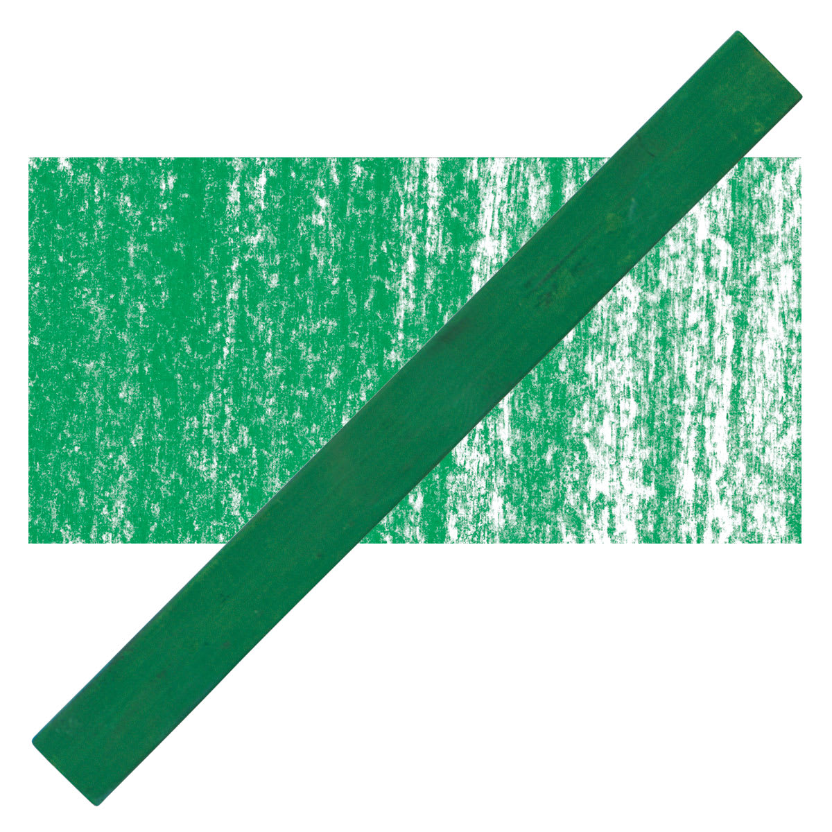 Cretacolor Pastel Carre Hard Pastel - Leaf Green pastel and swatch