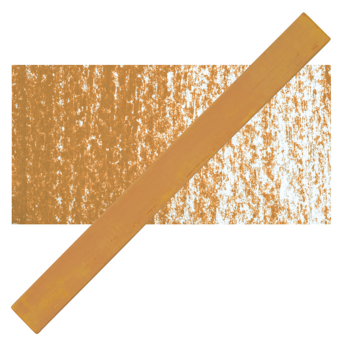 Cretacolor Pastel Carre Hard Pastel - Ochre Dark pastel and swatch