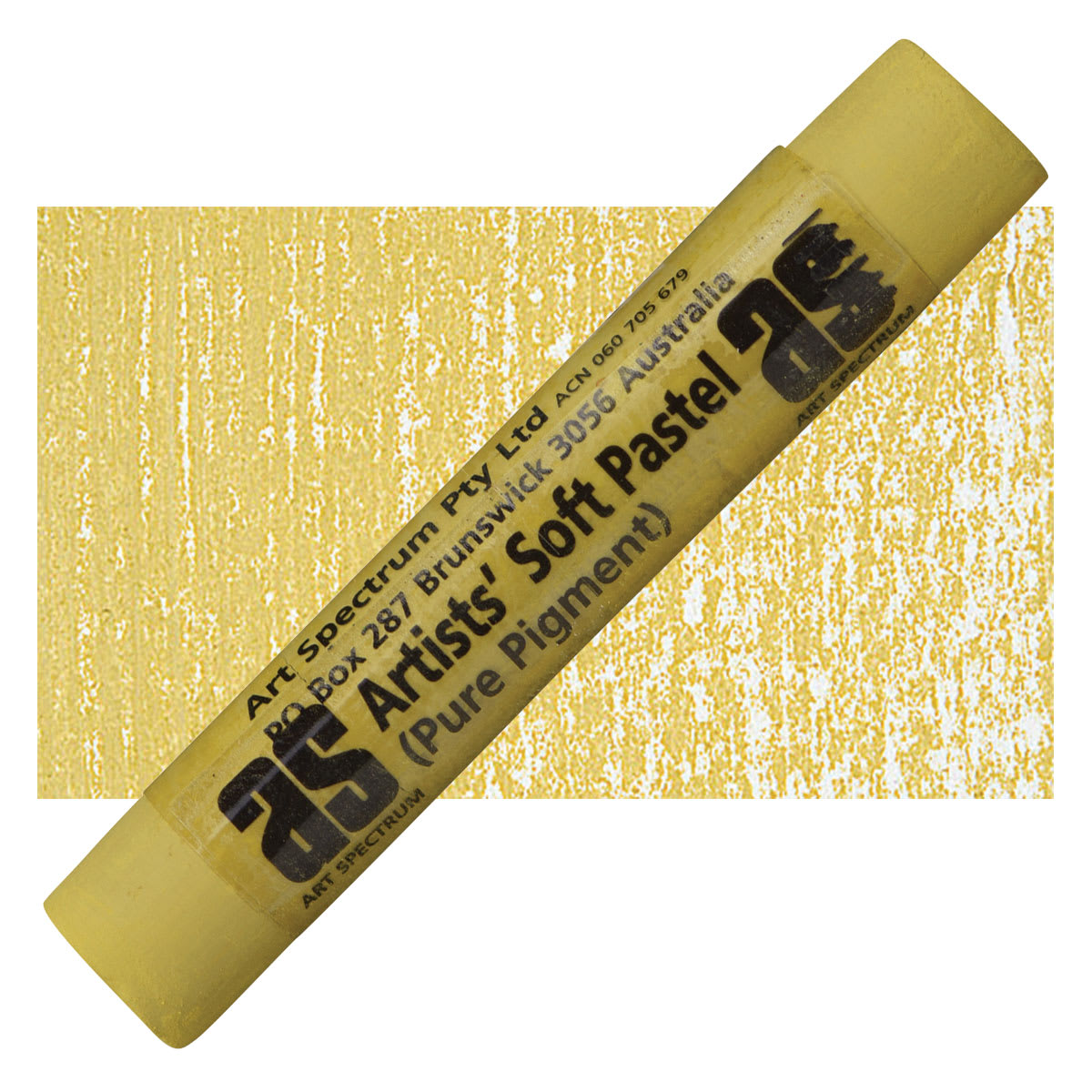 Art Spectrum Artists' Soft Pastel - Greenish Umber 579T pastel and swatch