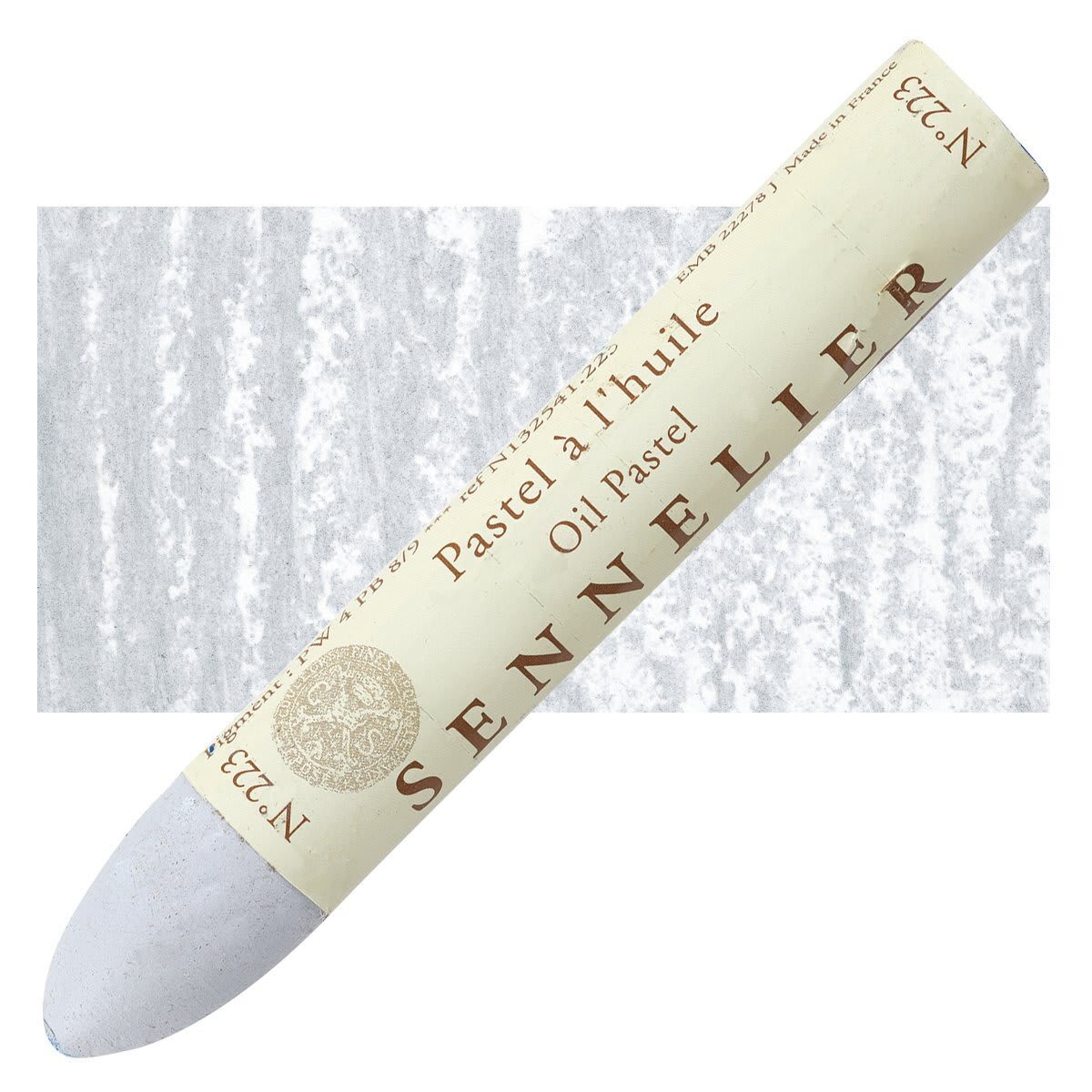 Sennelier Oil Pastel Grand - Cold Gray oil pastel and swatch