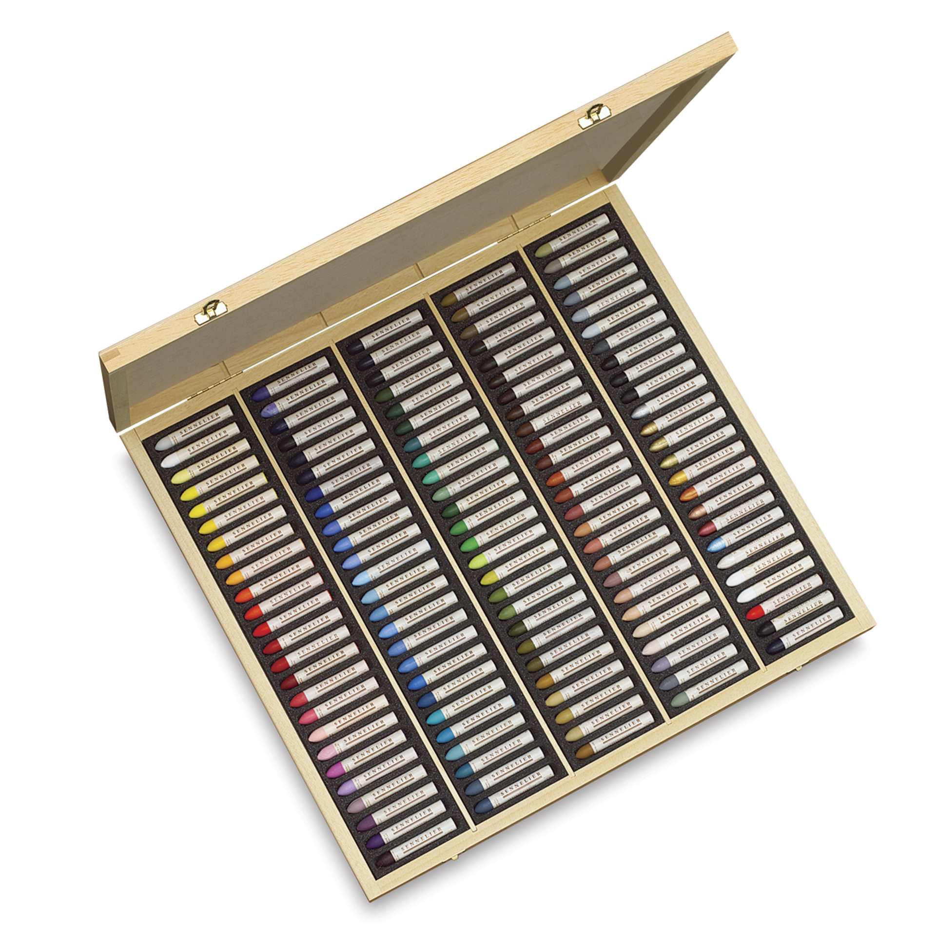 Sennelier Oil Pastel Set - Assorted Colors, Wood Box, Set of 125