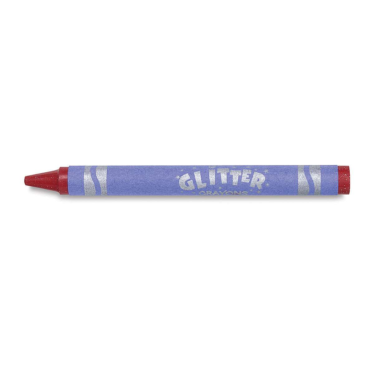 Crayola Glitter Crayons - Set of 24, single crayon laid out
