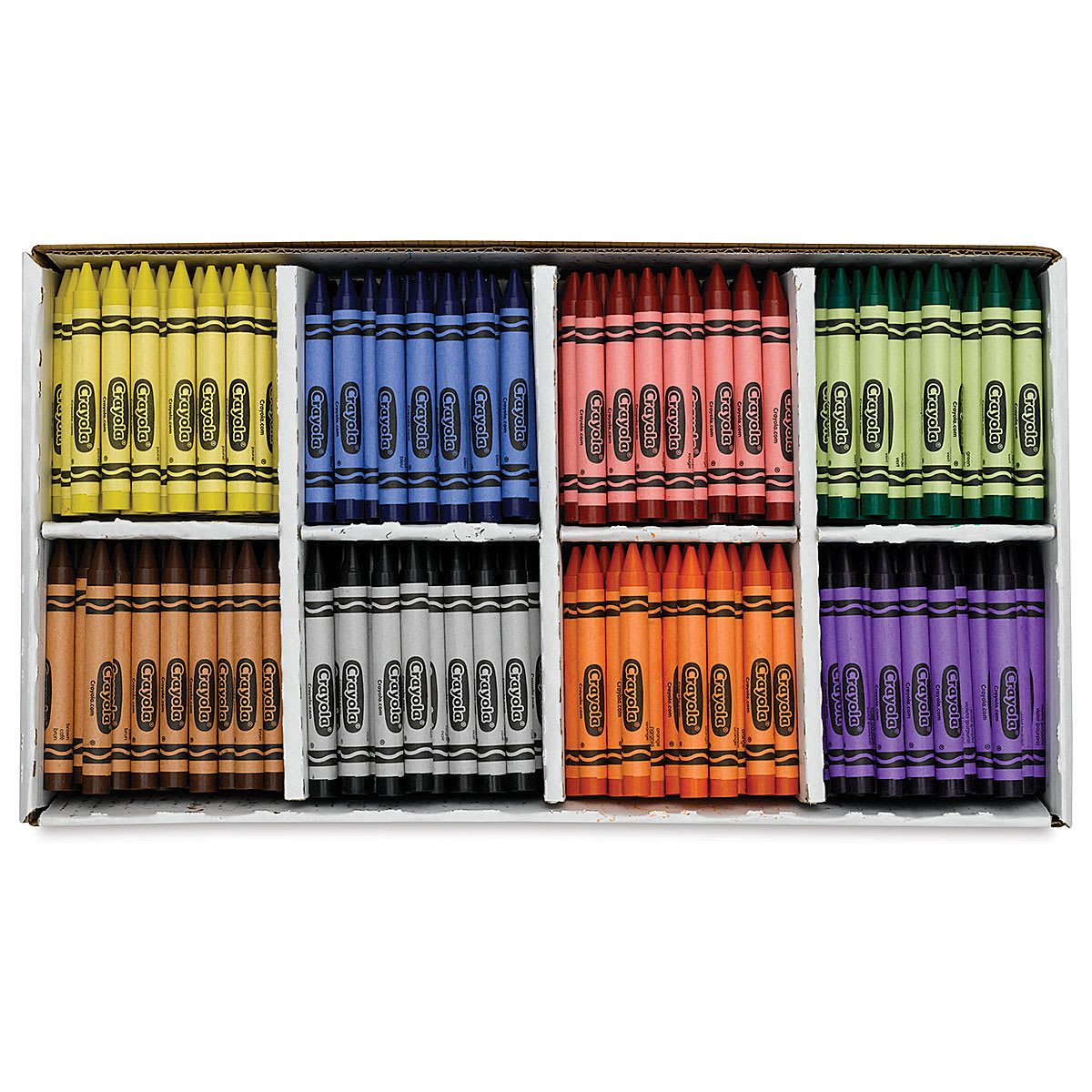 Crayola Large Crayons - Classpack of 400, crayons shown in open box