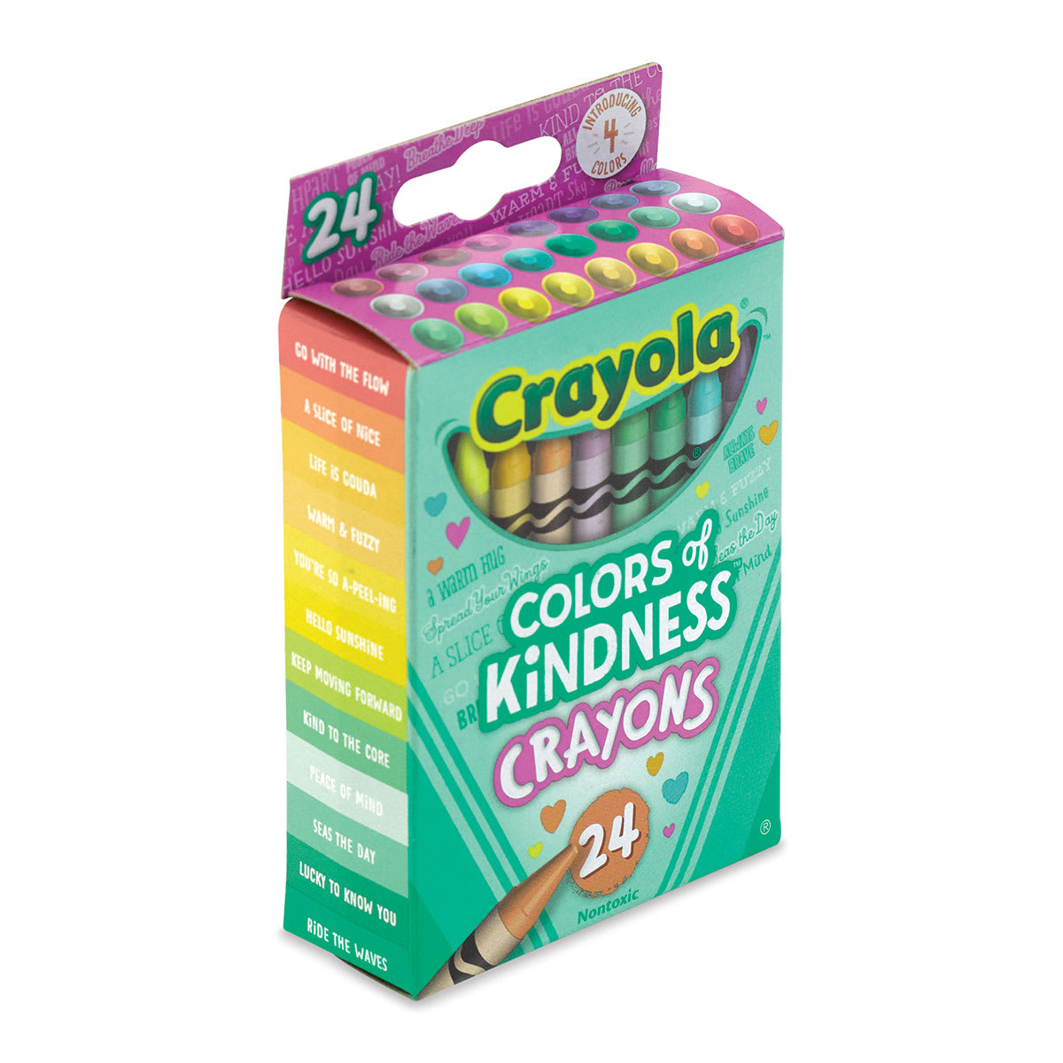 Crayola Crayons - Colors of Kindness, Set of 24 (side view)