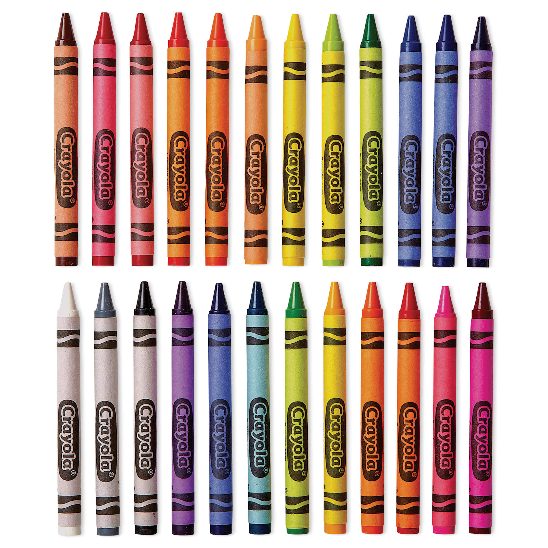 Crayola Crayons - Classpack of 576, crayons laid out