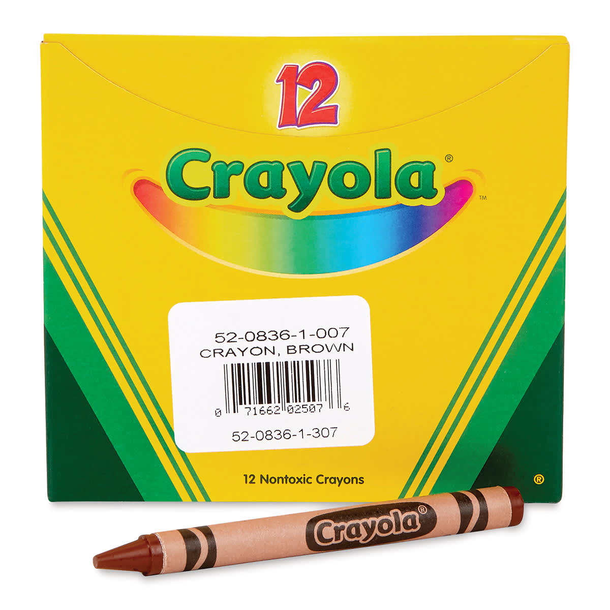 Crayola Crayons - Box of 12, Brown Crayola Crayons - Box of 12, Brown