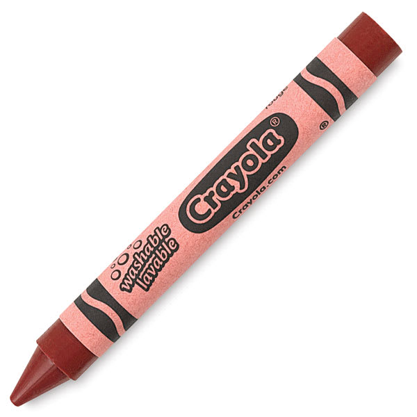 Crayola Large Size Crayons - Single Large Red Crayon shown at angle