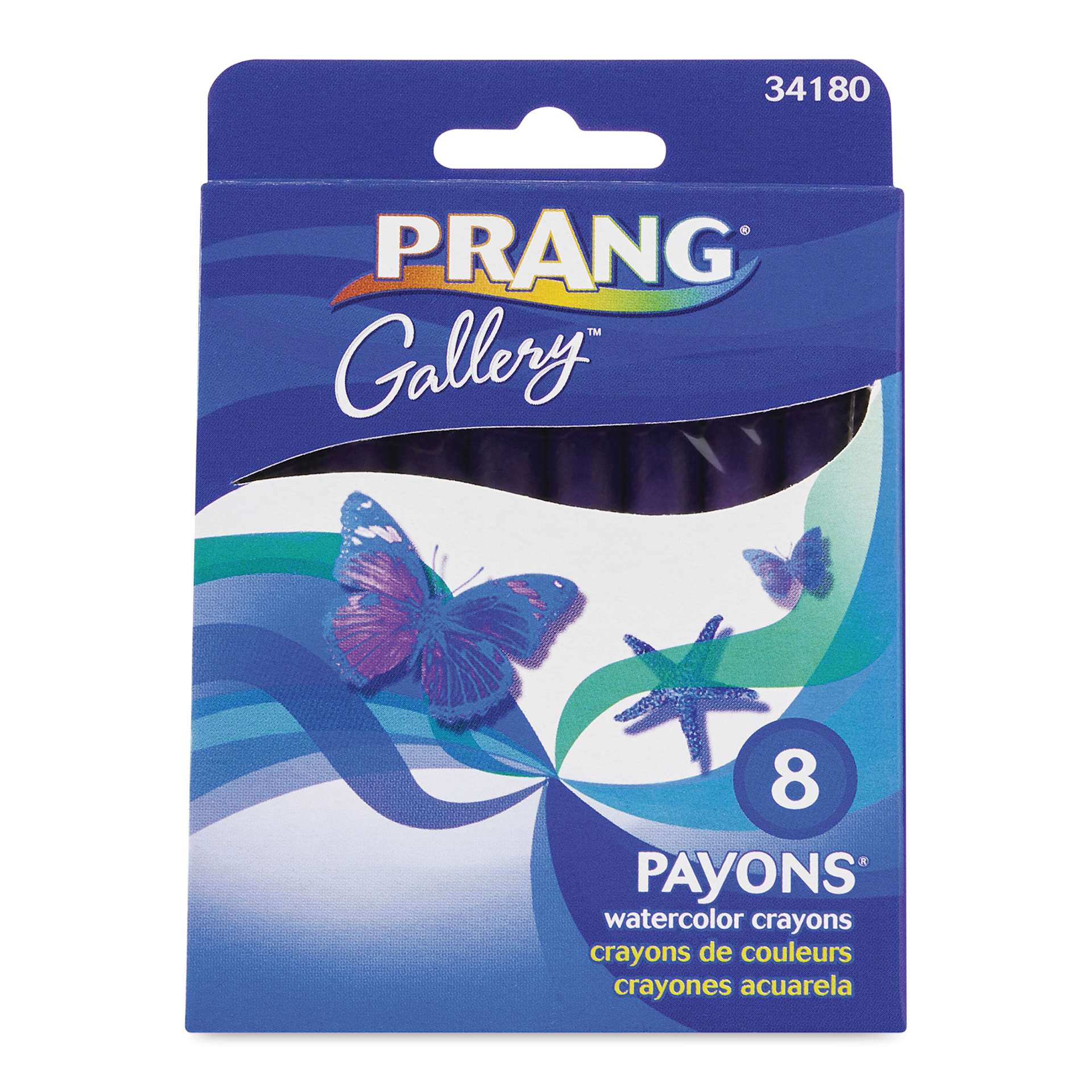 Prang Payons Watercolor Crayons - Set of 8, front of the packaging