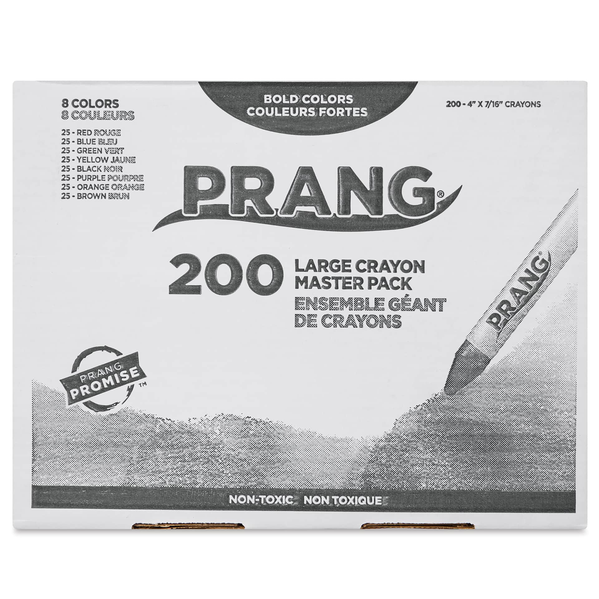 Prang Large Crayons - Master Pack, Pkg of 200, front of the box
