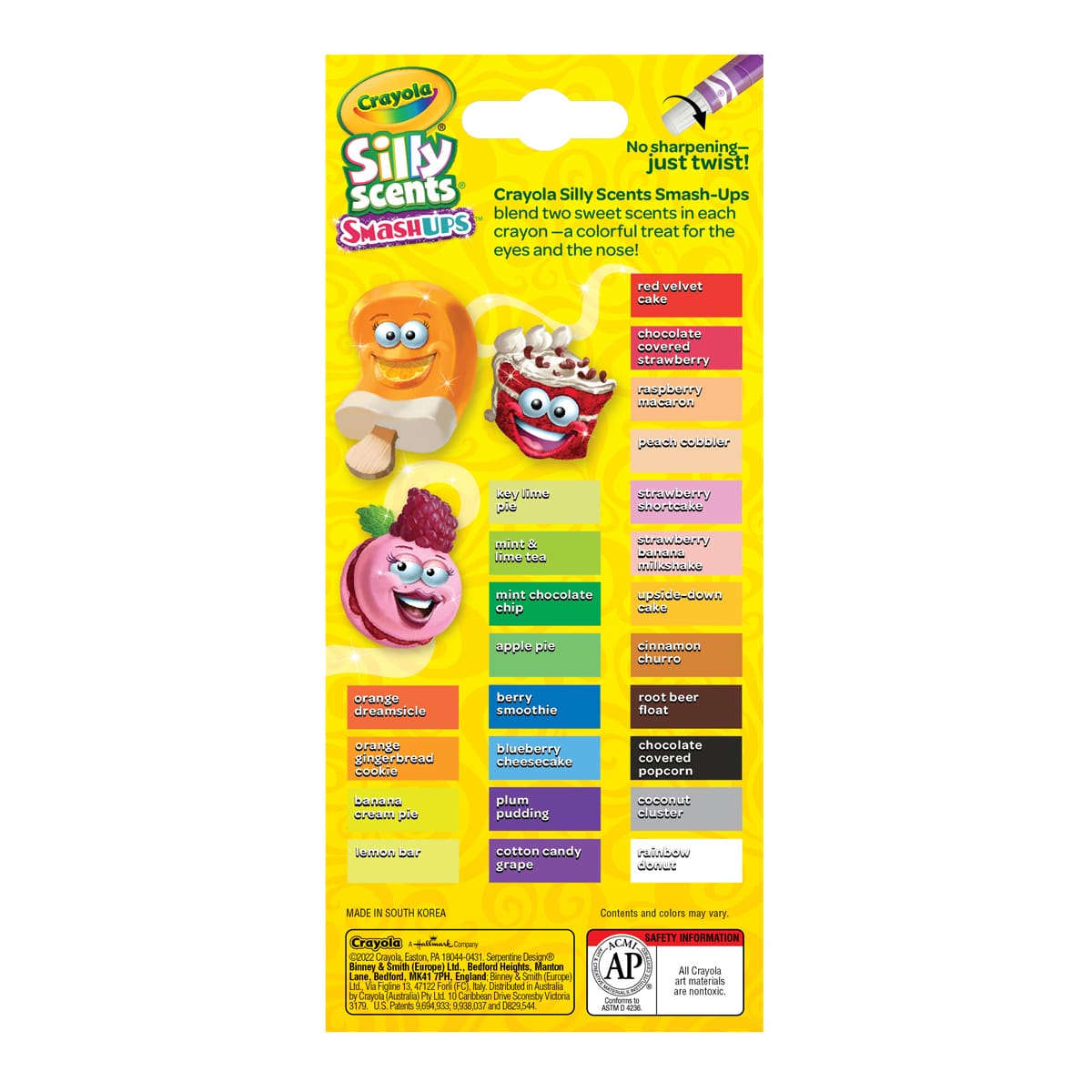 Silly Scents SmashUps Twistables Crayons 24-Color Set