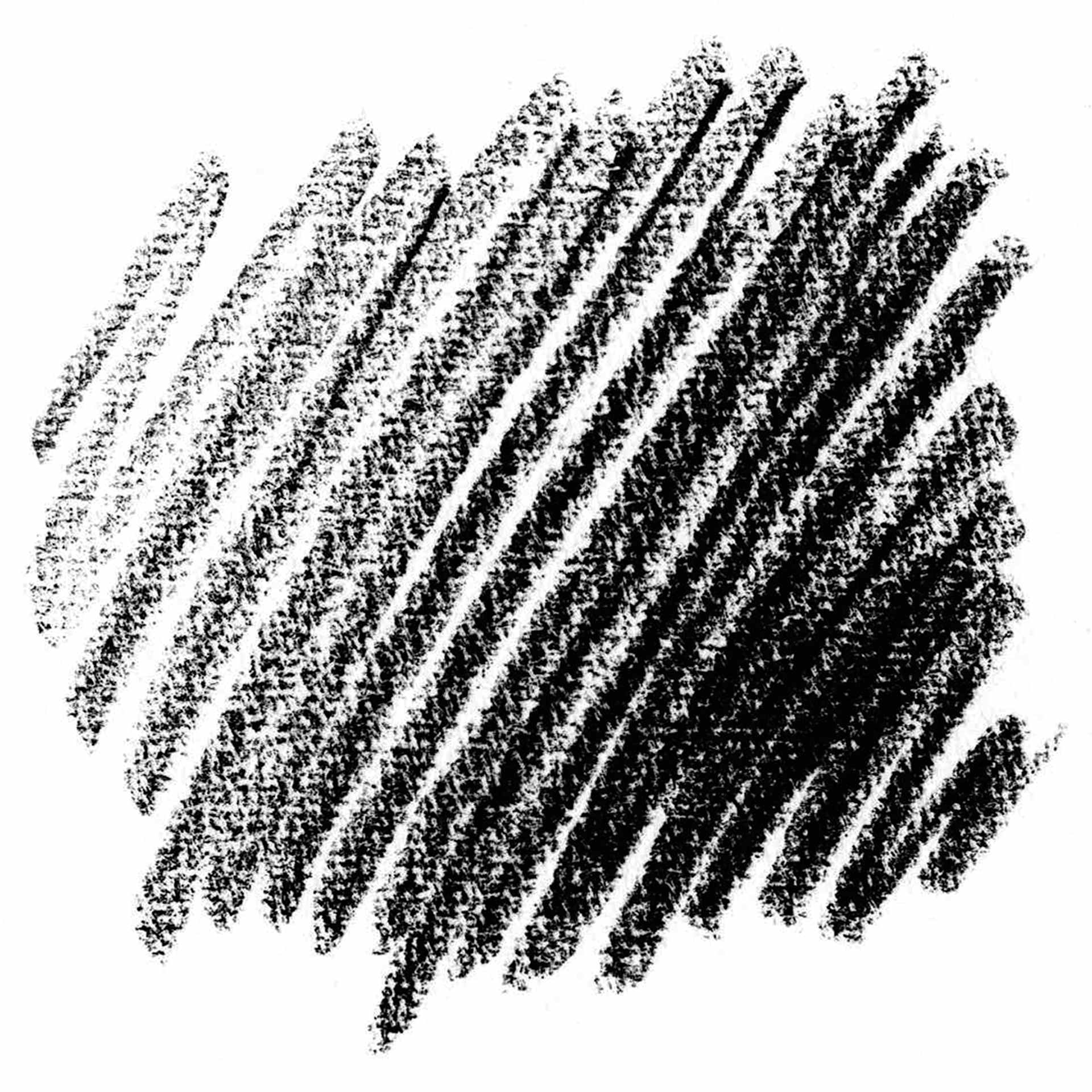Conté à Paris Sketching Pastel Carré - Pierre Noire, 2B, scribble swatch