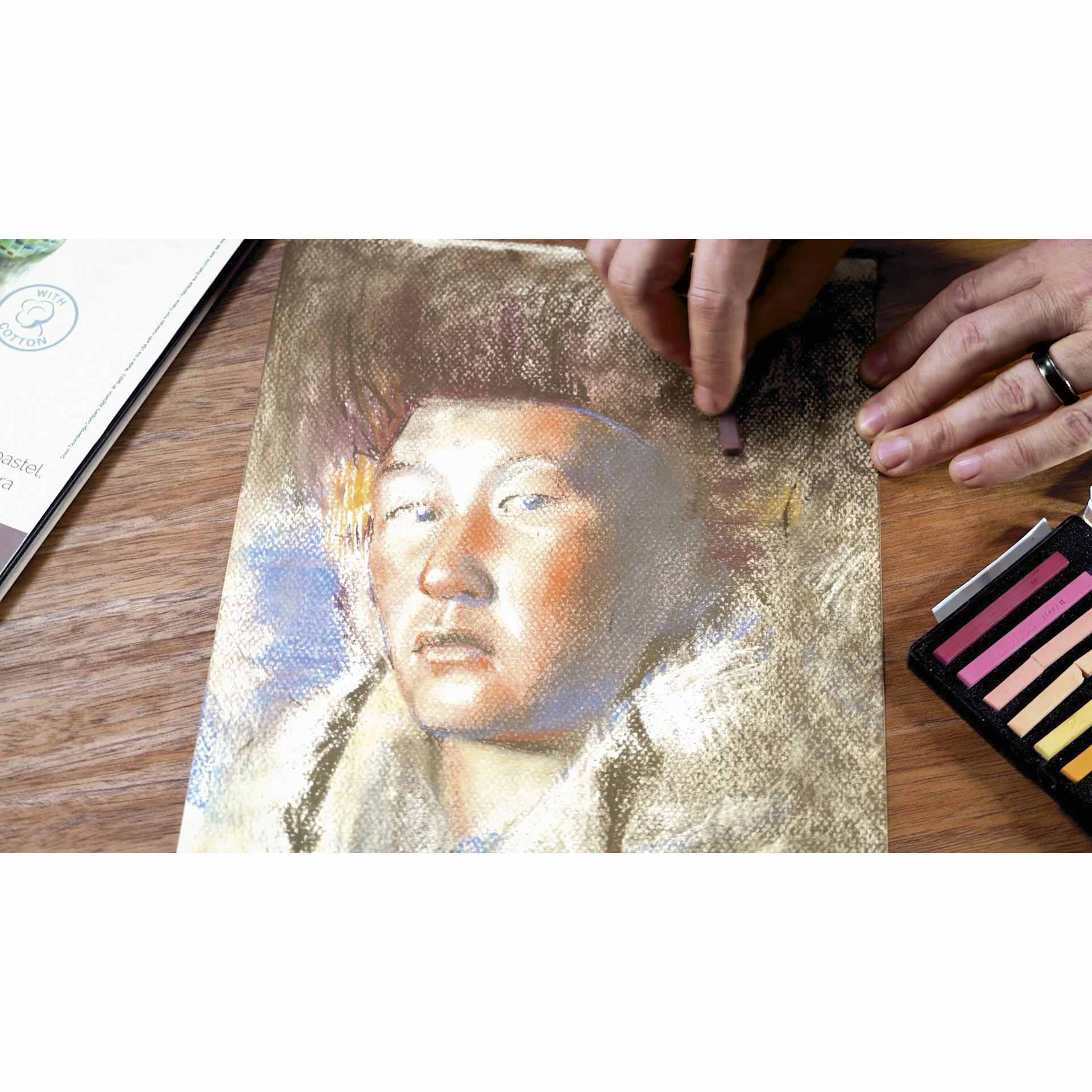 Conté à Paris Colour Pastel Carrés - Portrait Colors, Set of 12, portrait art piece