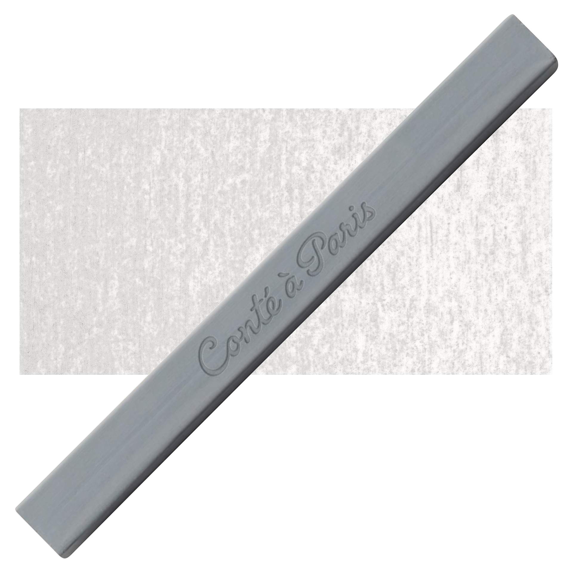 Conté à Paris Sketching Pastel Carré - Grey, Single Crayon and swatch