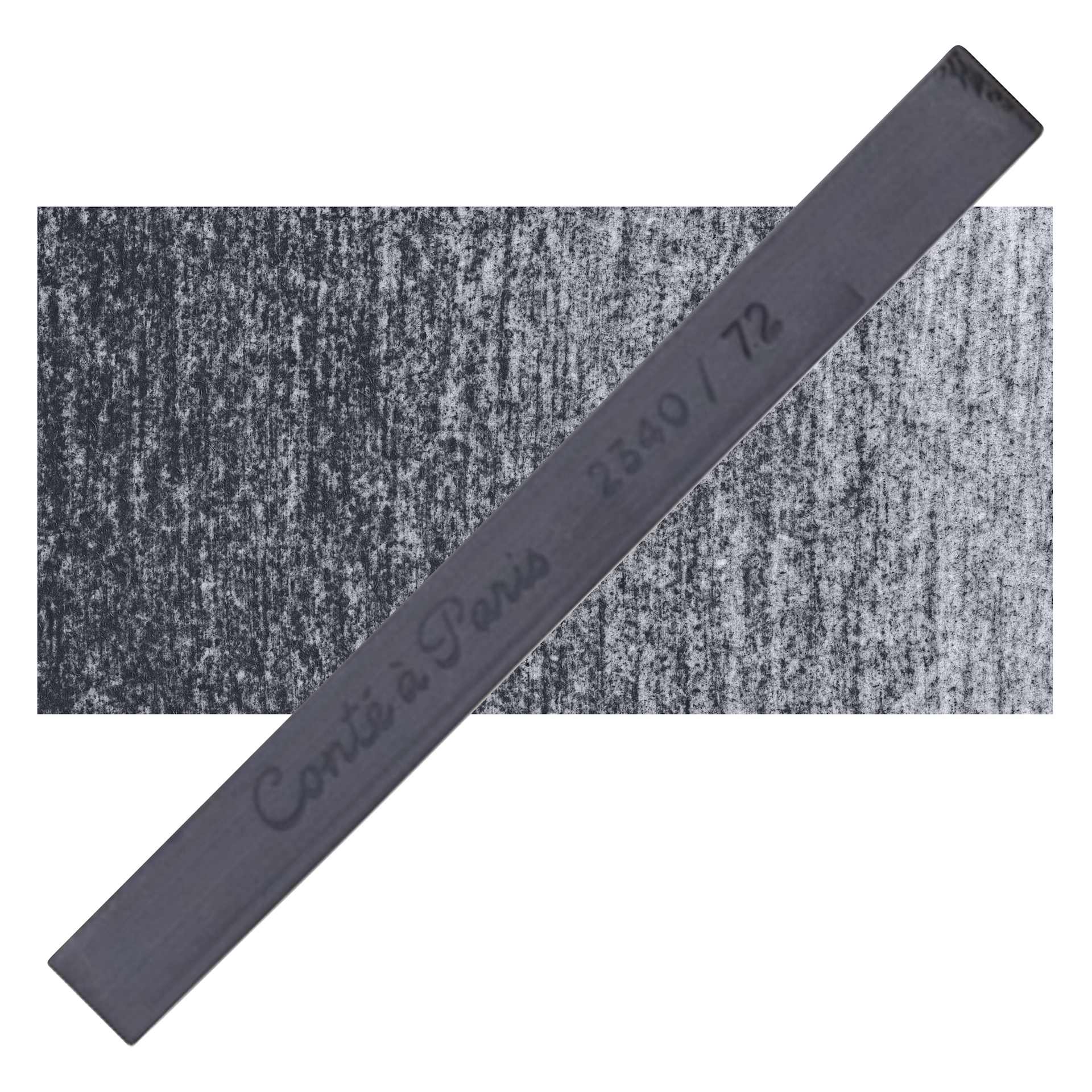 Conté à Paris Colour Pastel Carré - Blue Grey 72, Single Carré and swatch