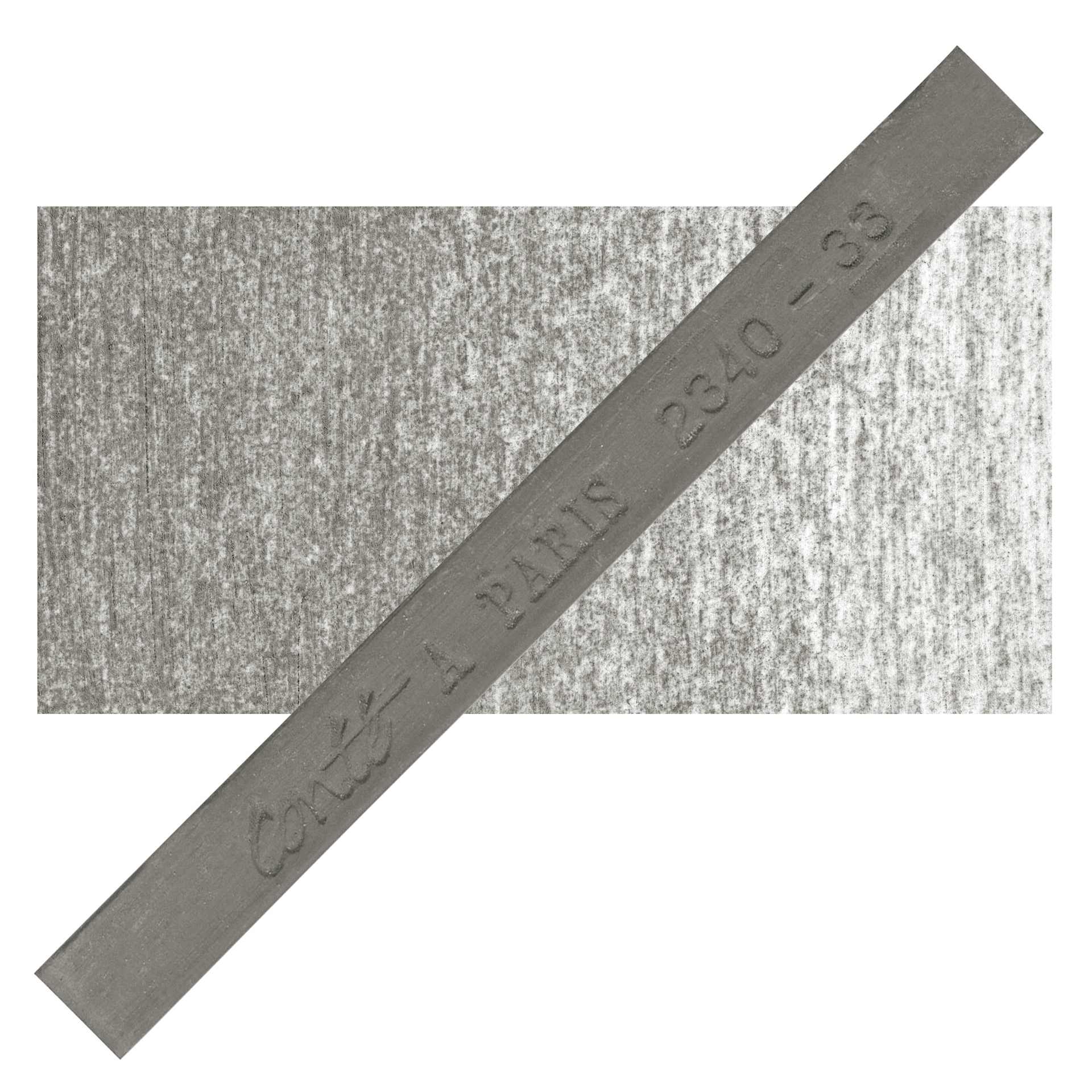 Conté à Paris Colour Pastel Carré - Dark Grey 33, Single Carré and swatch