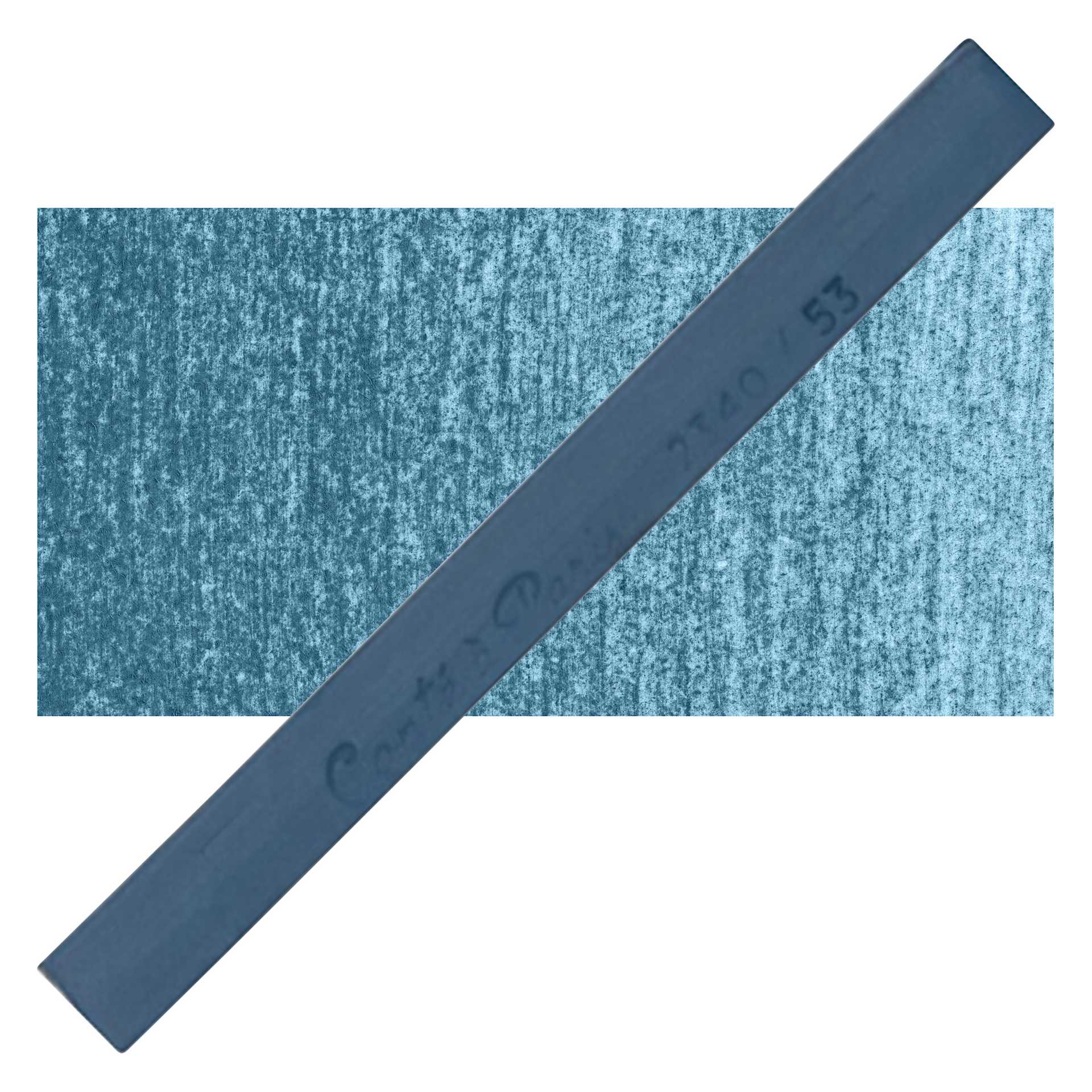 Conté à Paris Colour Pastel Carré - Payne's Grey 53, Single Carré and swatch