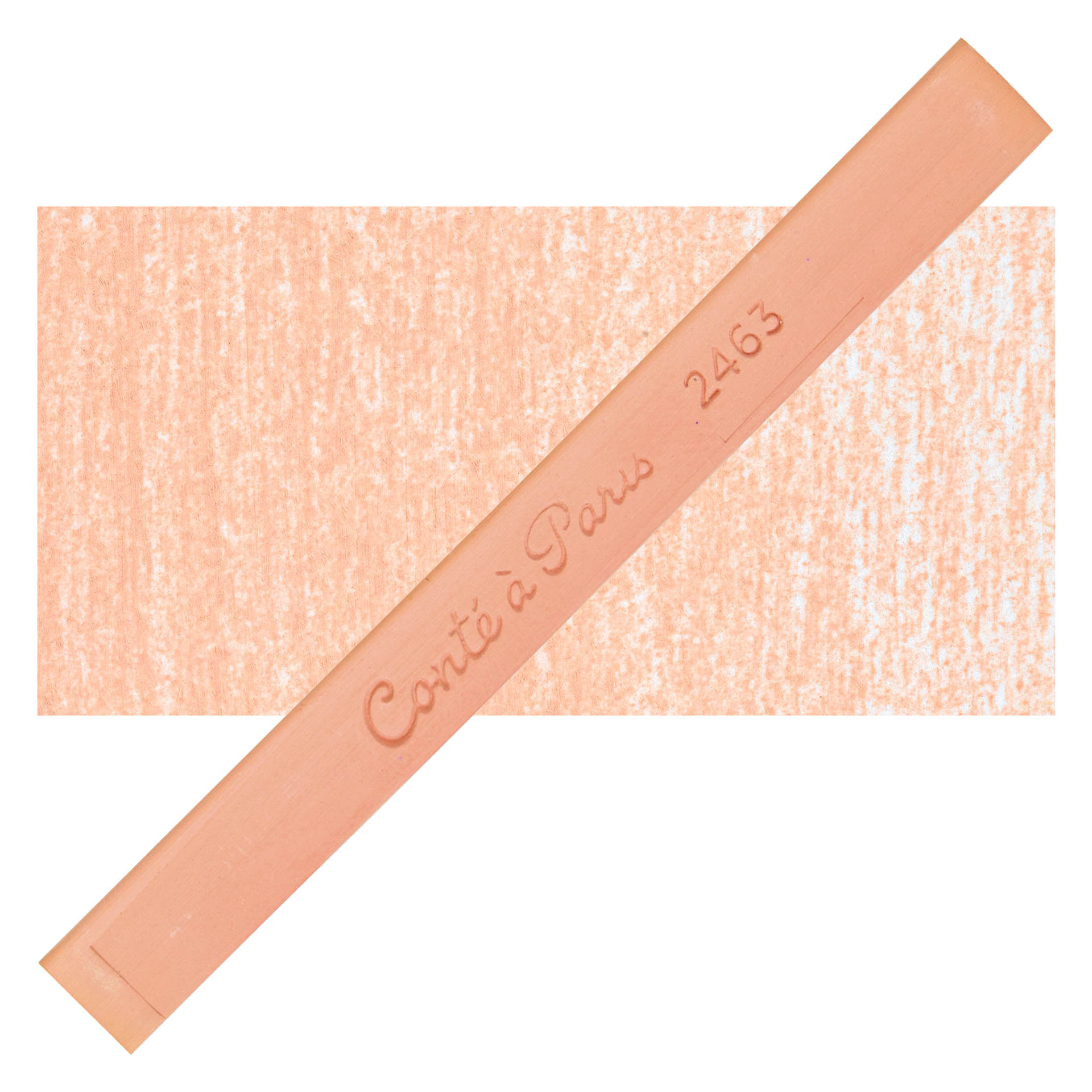 Conté à Paris Colour Pastel Carré - Light Pink 2463, Single Carré and swatch