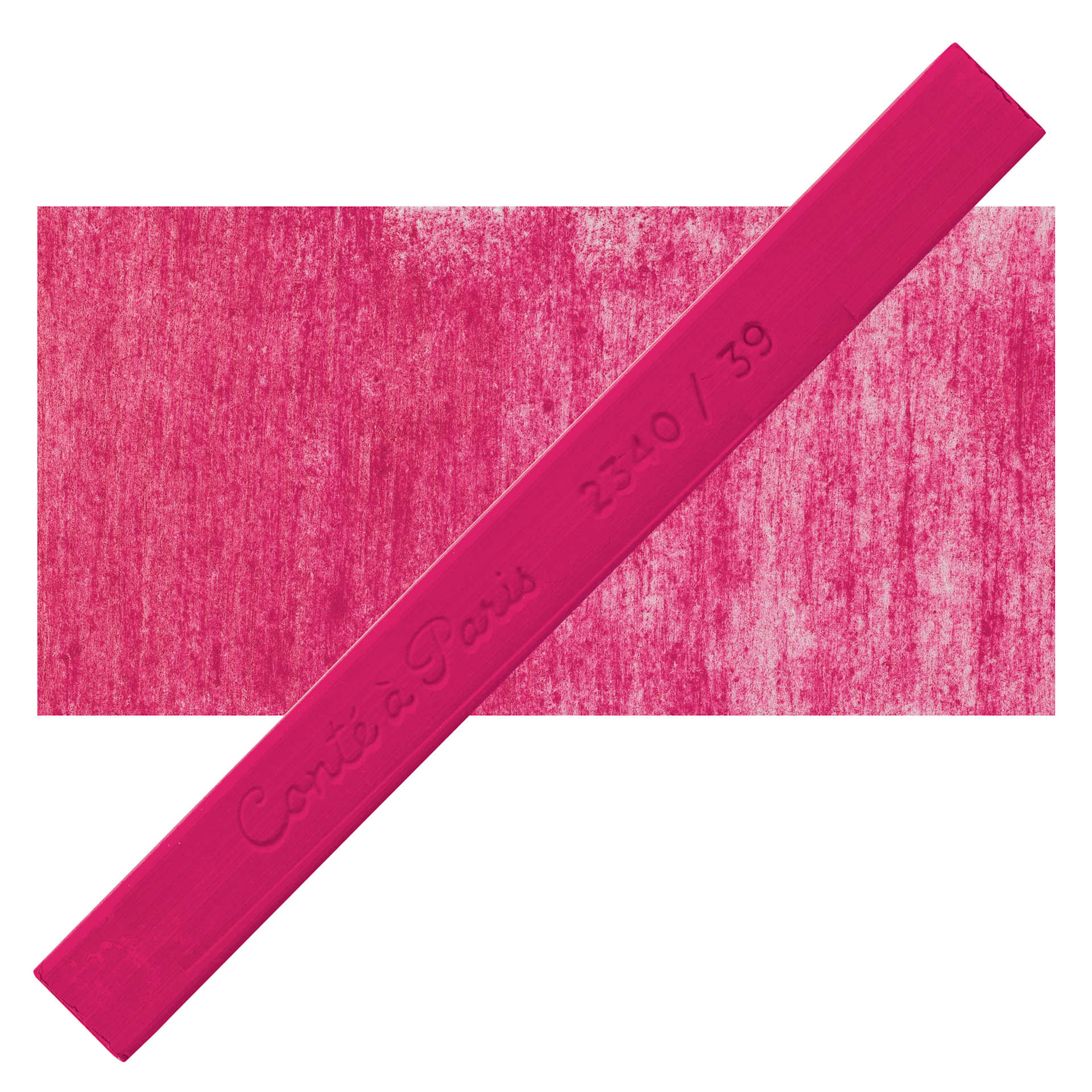 Conté à Paris Colour Pastel Carré - Garnet Red 39, Single Carré and swatch
