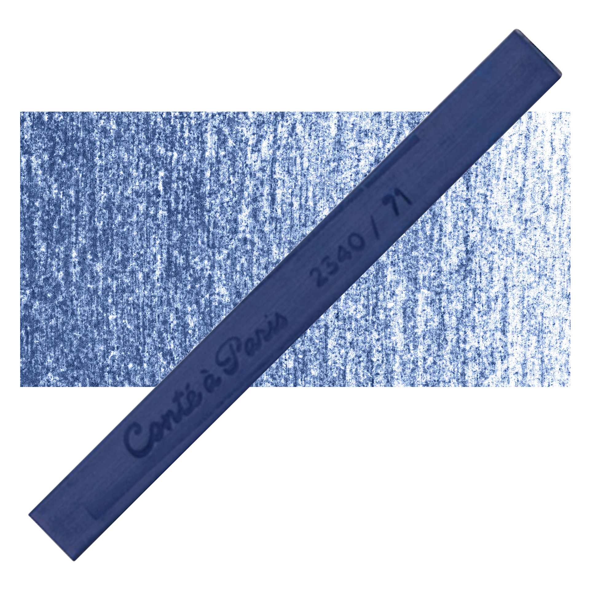 Conté à Paris Colour Pastel Carré - Marine Blue 71, Single Carré and swatch