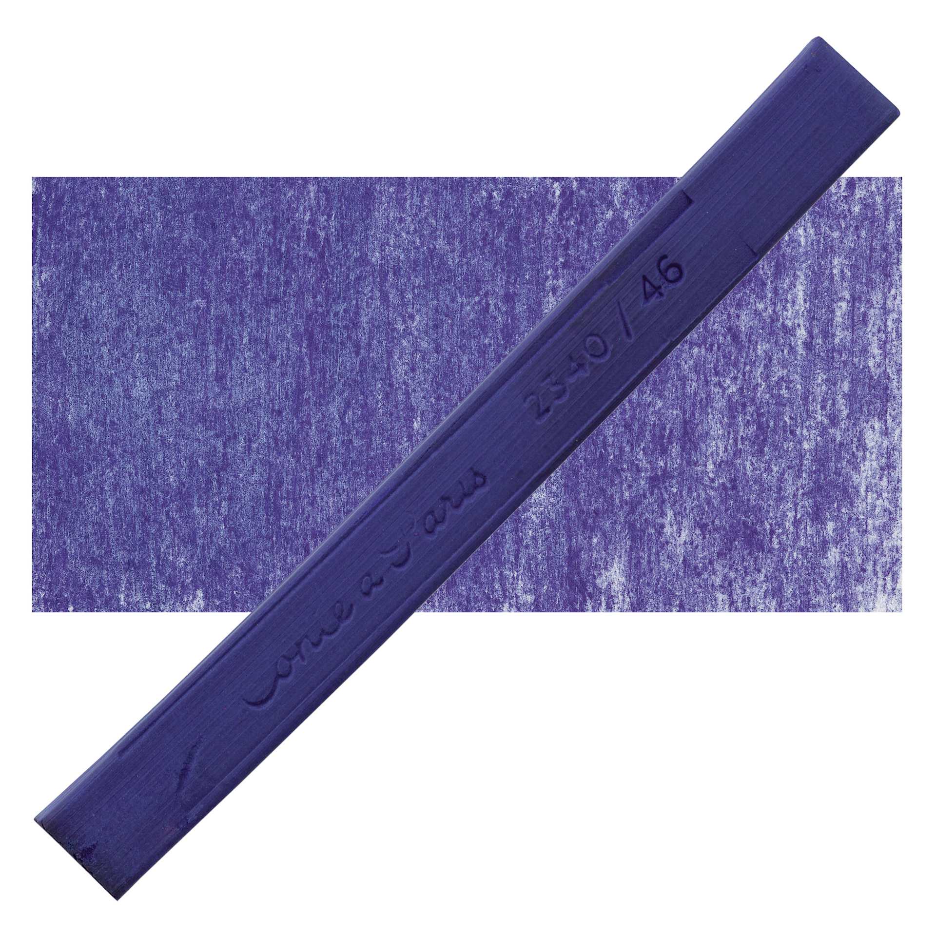 Conté à Paris Colour Pastel Carré - Dark Ultramarine 46, Single Carré and swatch
