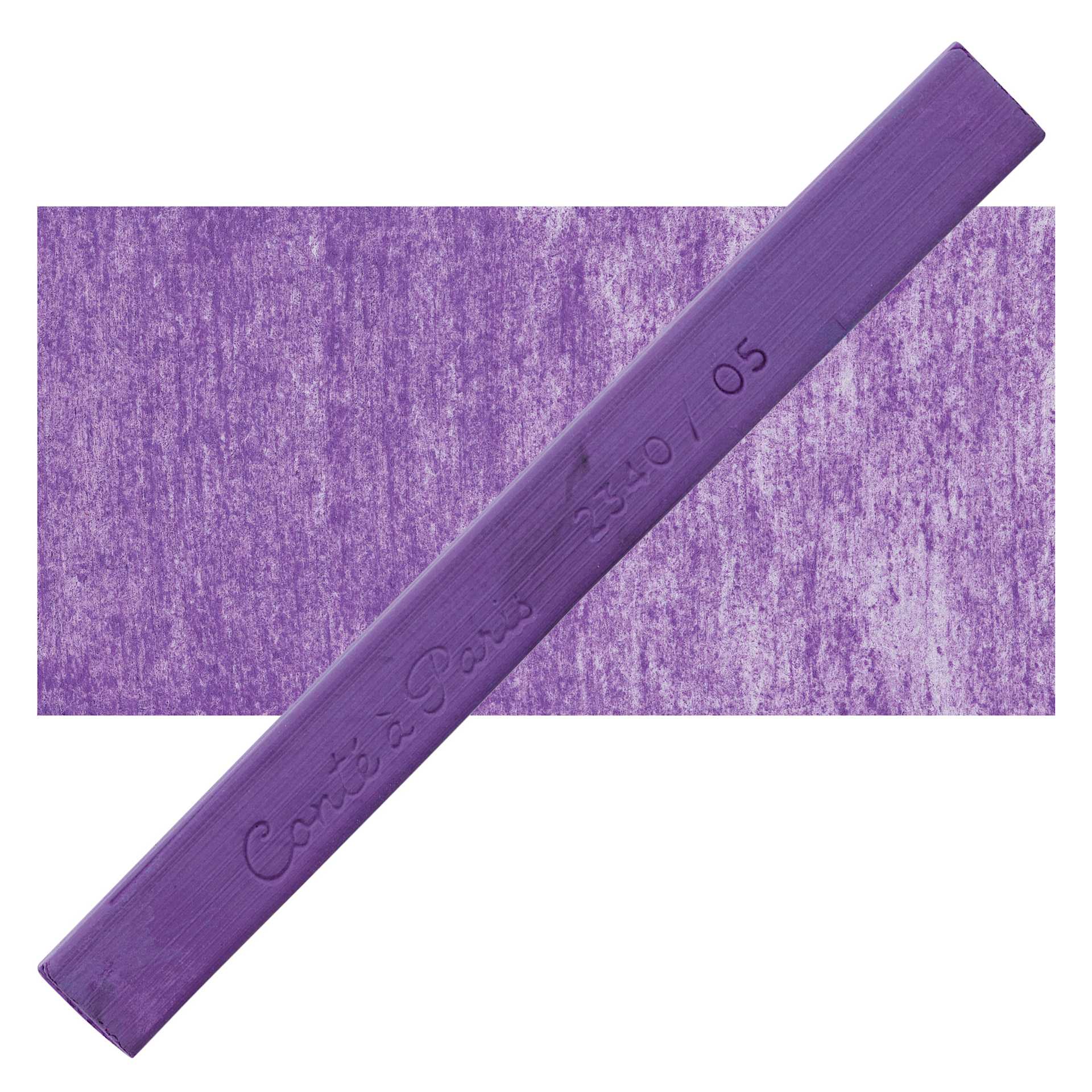 Conté à Paris Colour Pastel Carré - Violet 05, Single Carré and swatch