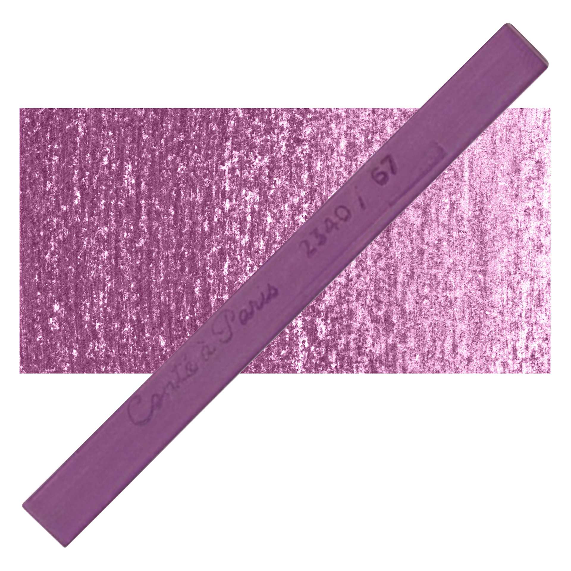 Conté à Paris Colour Pastel Carré - Deep Violet 67, Single Carré and swatch
