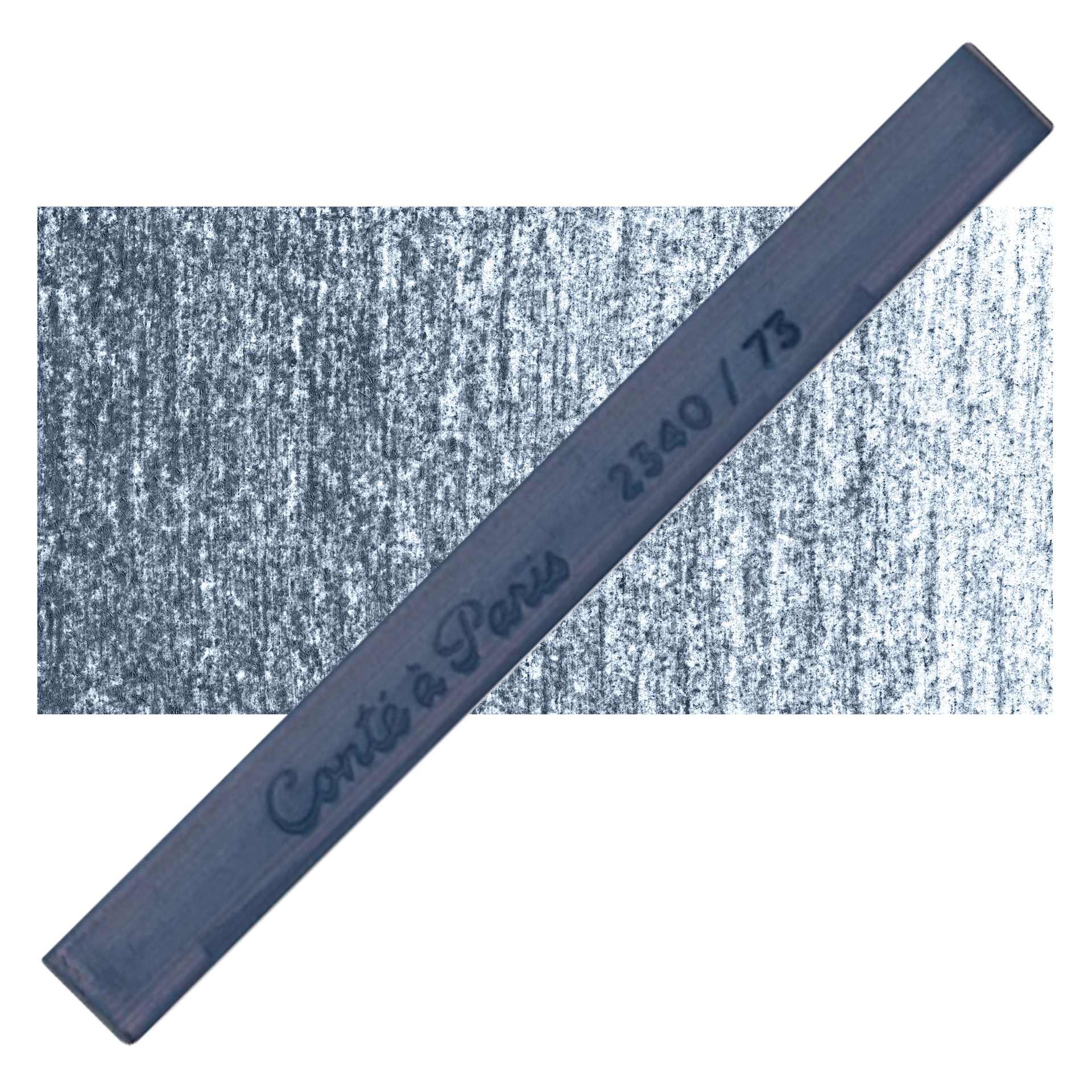 Conté à Paris Colour Pastel Carré - Cold Green 73, Single Carré and swatch