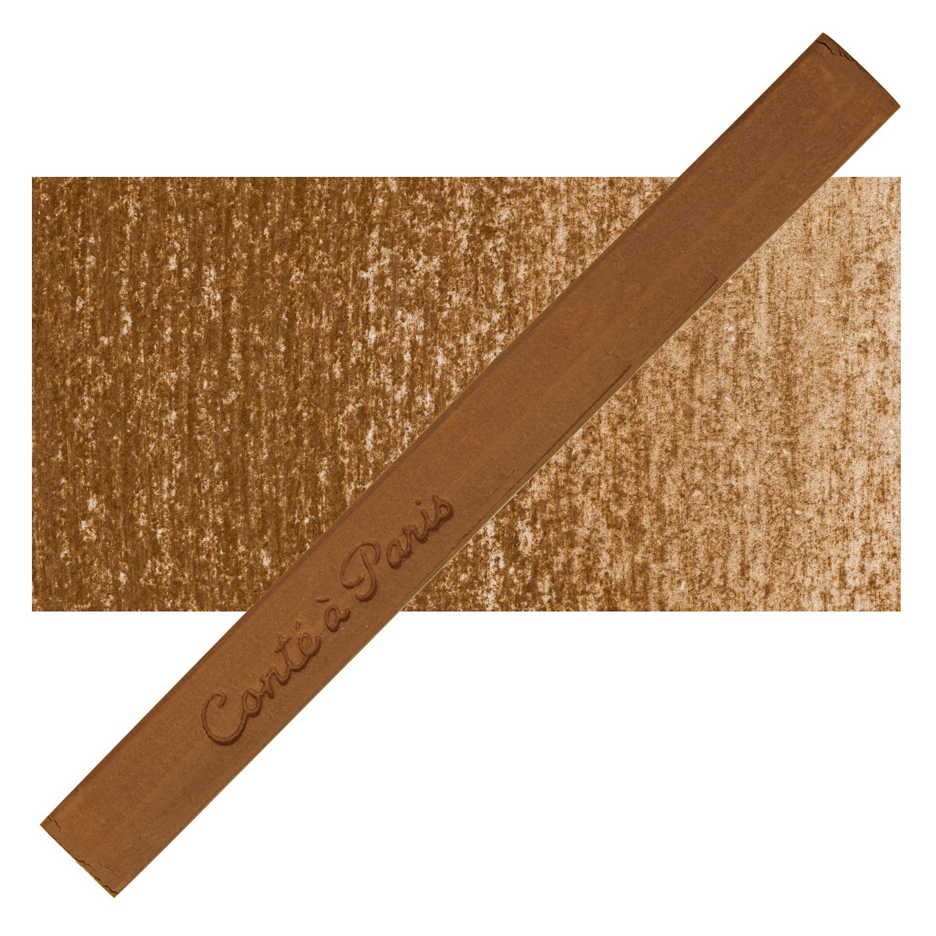 Conté à Paris Colour Pastel Carré - Light Brown 2464, Single Carré and swatch