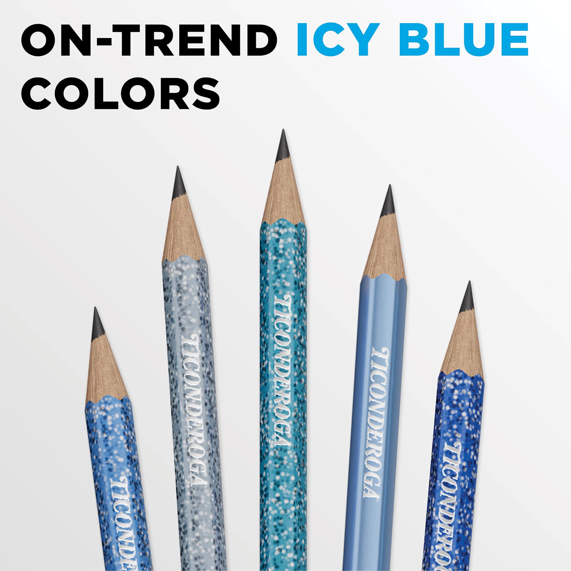 On-trend icy blue colors