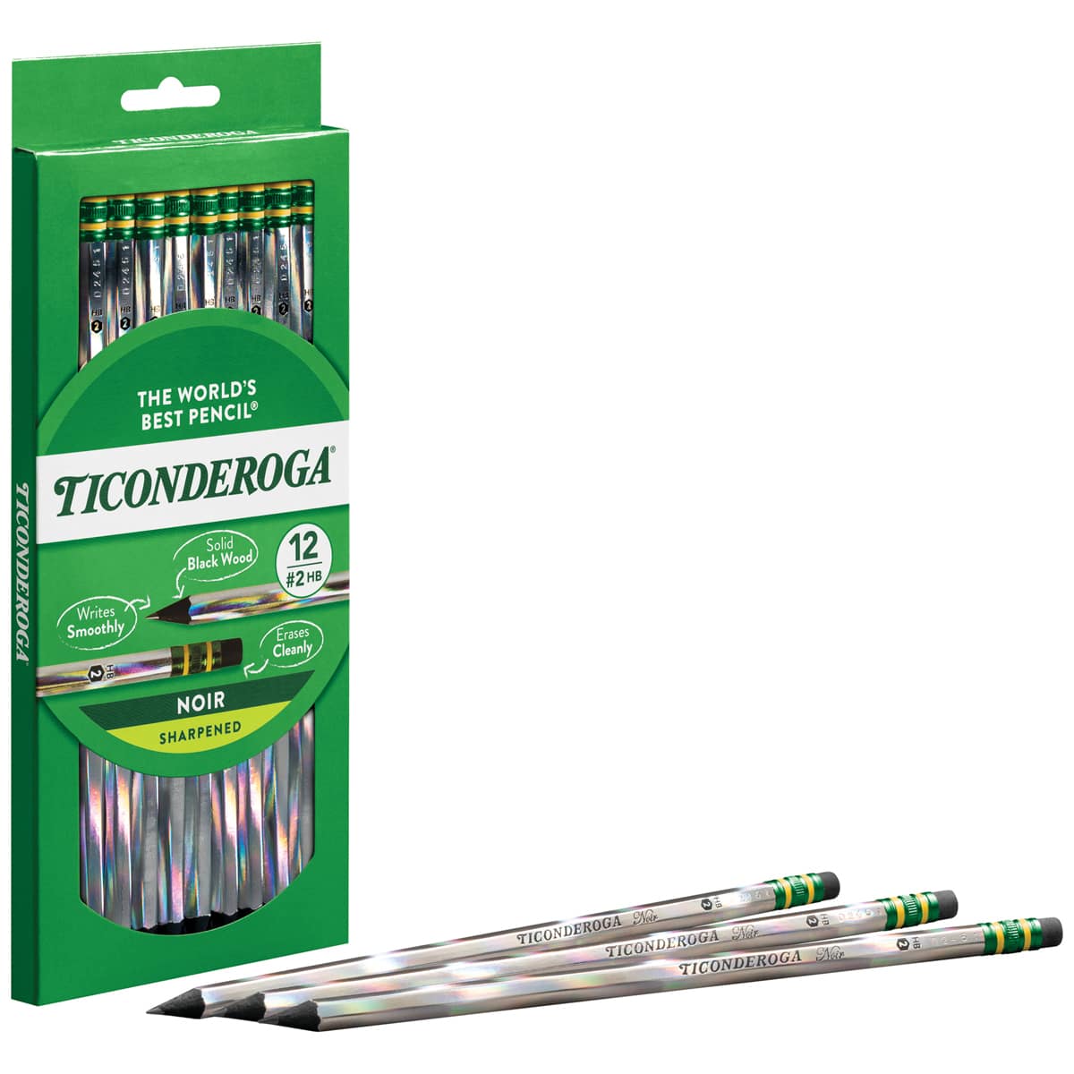 Ticonderoga Noir Pencils 12/Box - Peggable