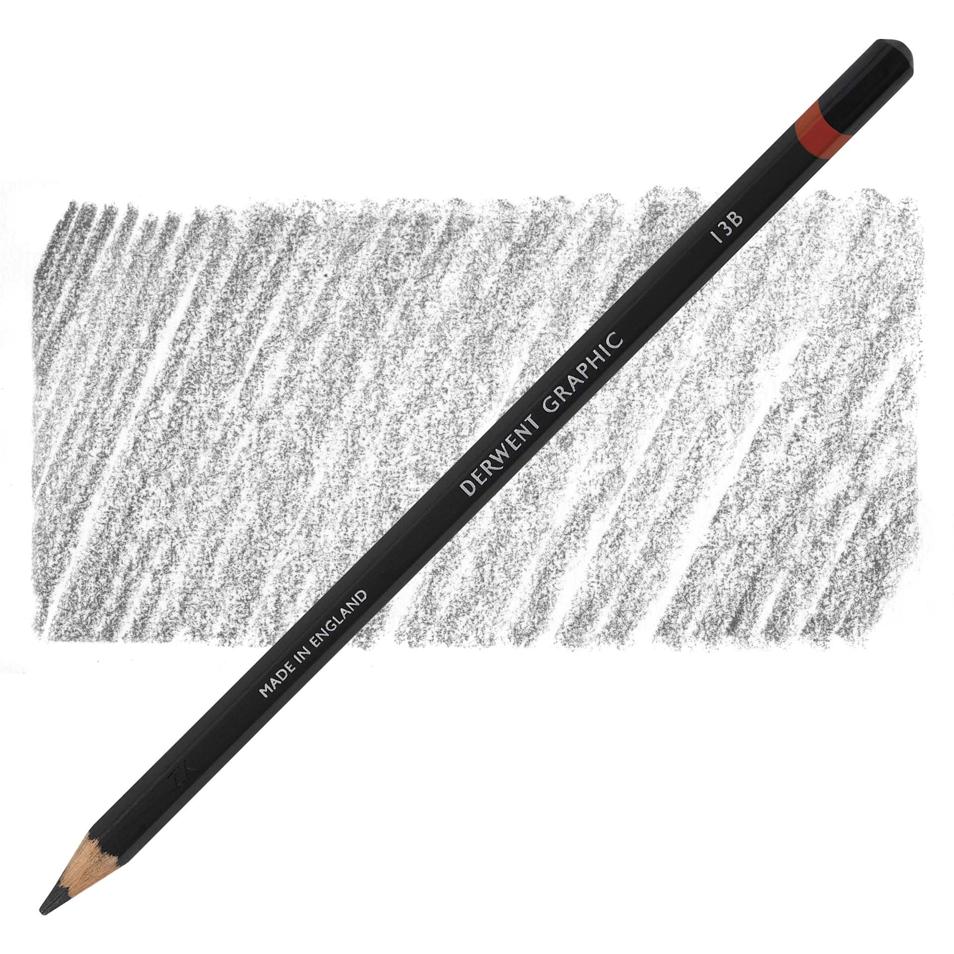 Derwent Graphic Pencil - Hardness 13B pencil and swatch