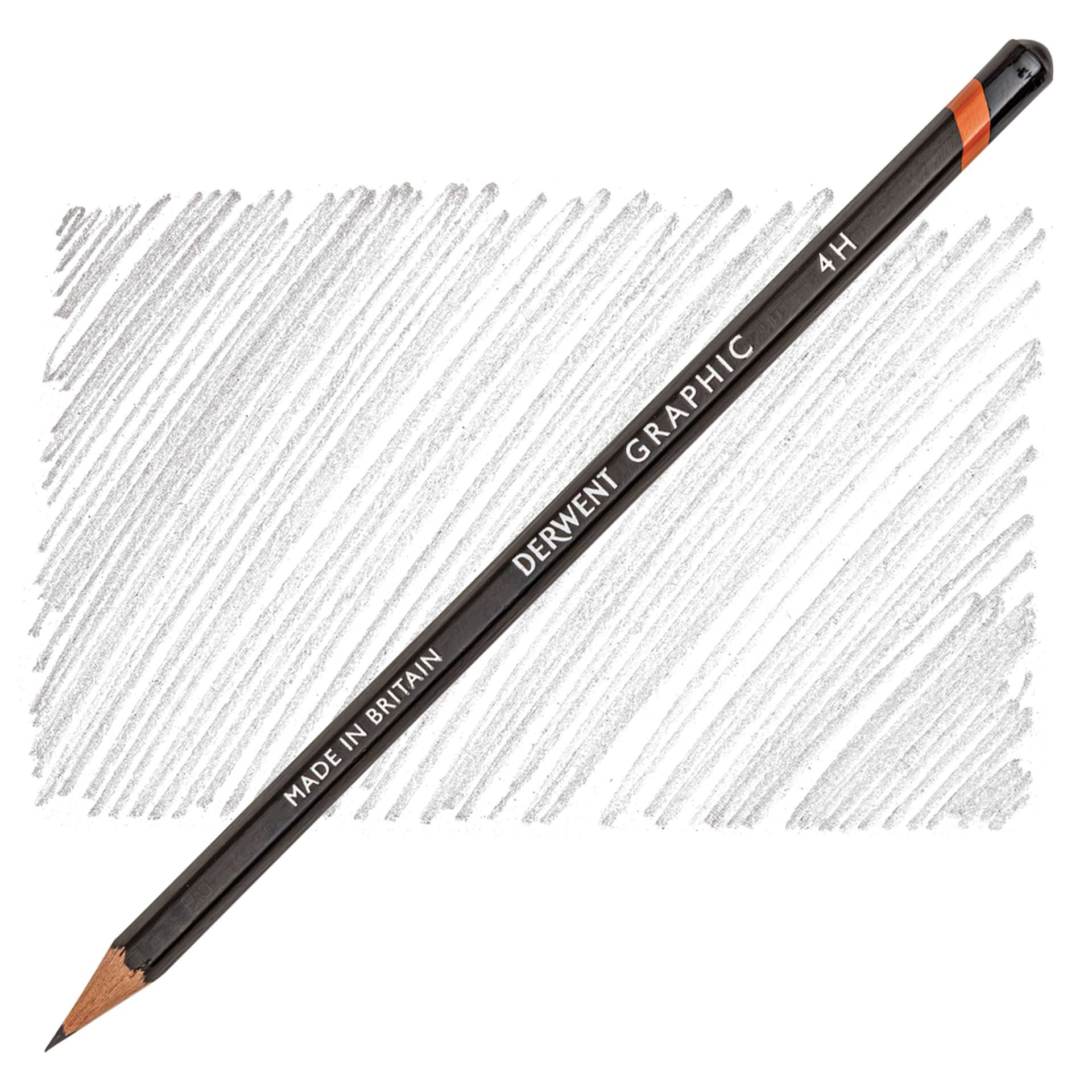 Derwent Graphic Pencil - Hardness 4H pencil and swatch