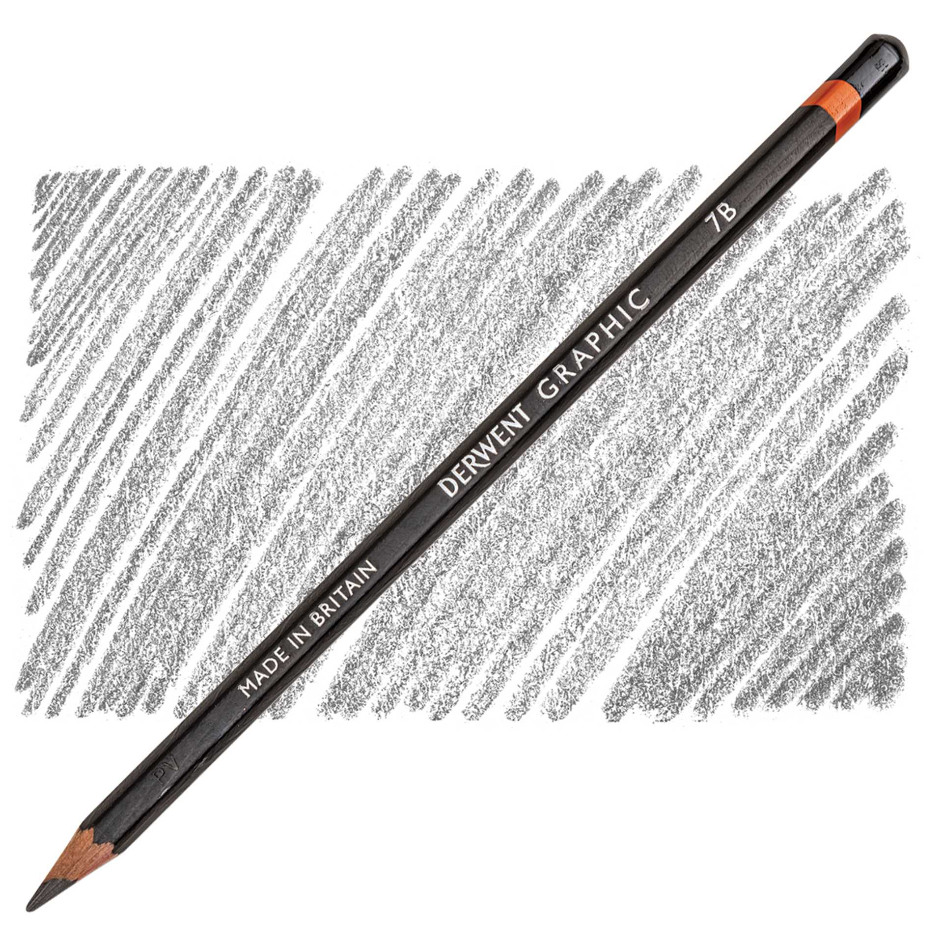 Derwent Graphic Pencil - Hardness 7B pencil and swatch