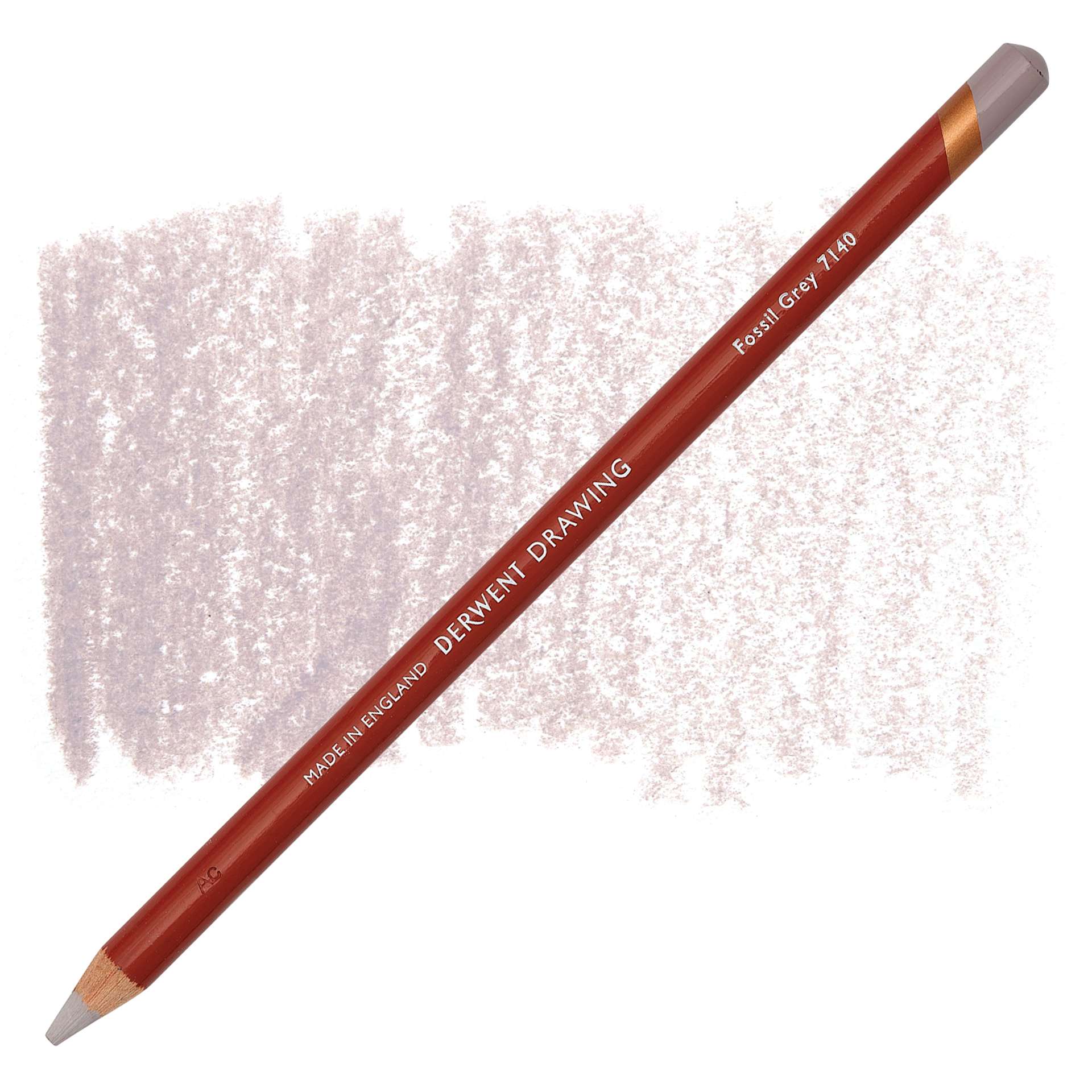 Derwent Drawing Pencil - Fossil Grey pencil and swatch