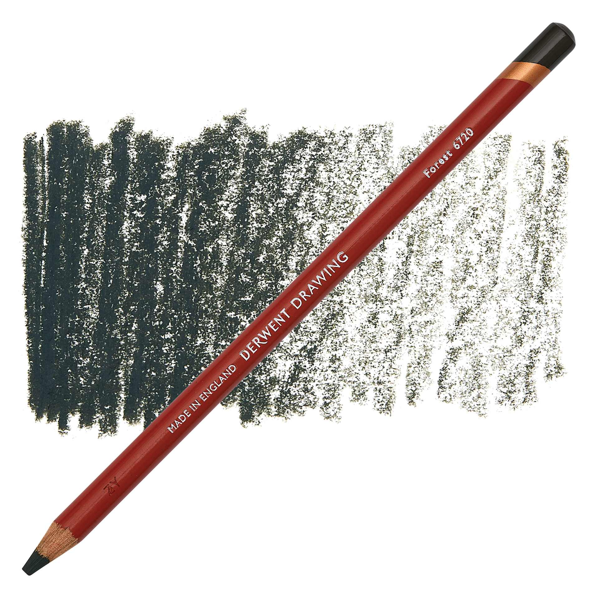 Derwent Drawing Pencil - Forest pencil and swatch