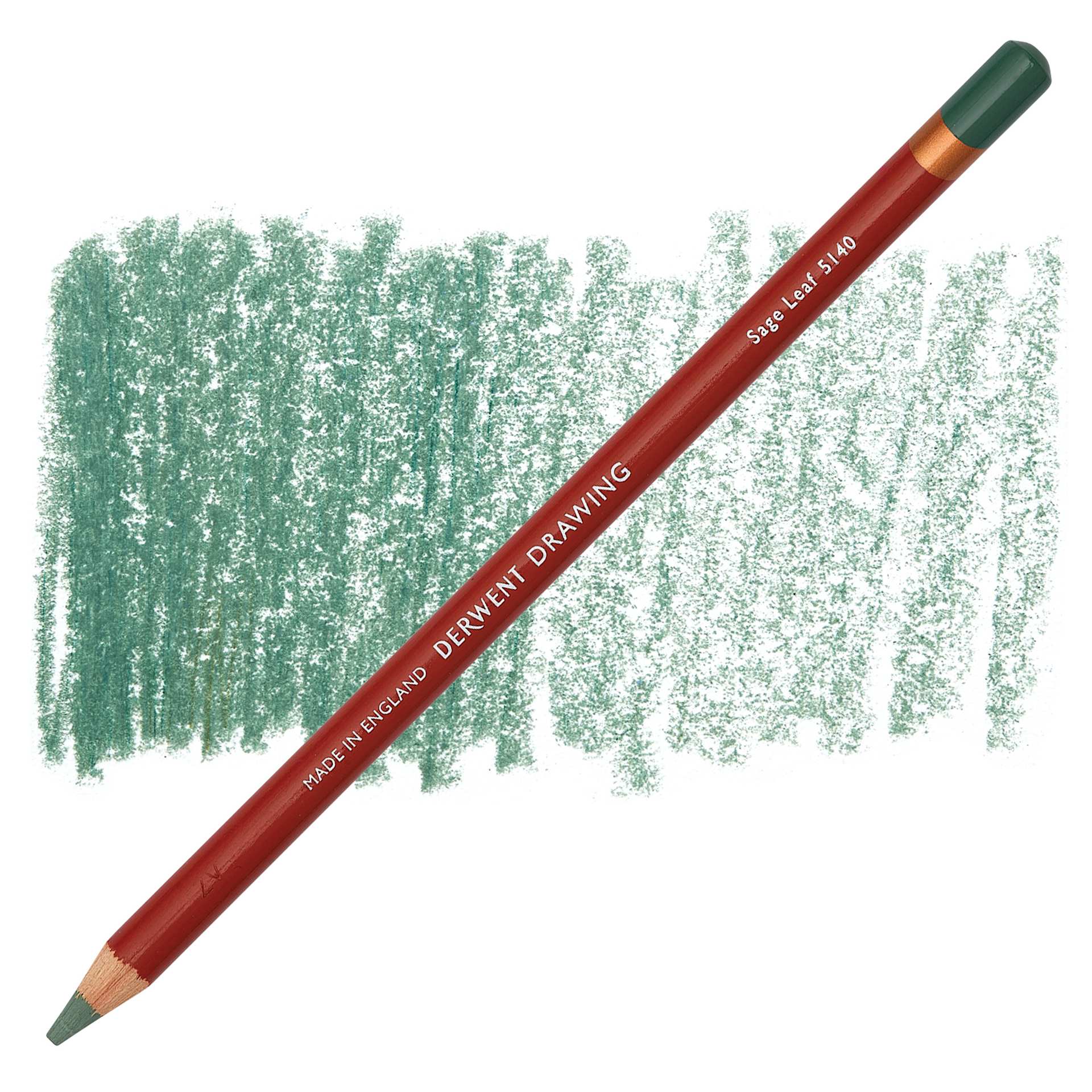 Derwent Drawing Pencil - Sage Leaf pencil and swatch