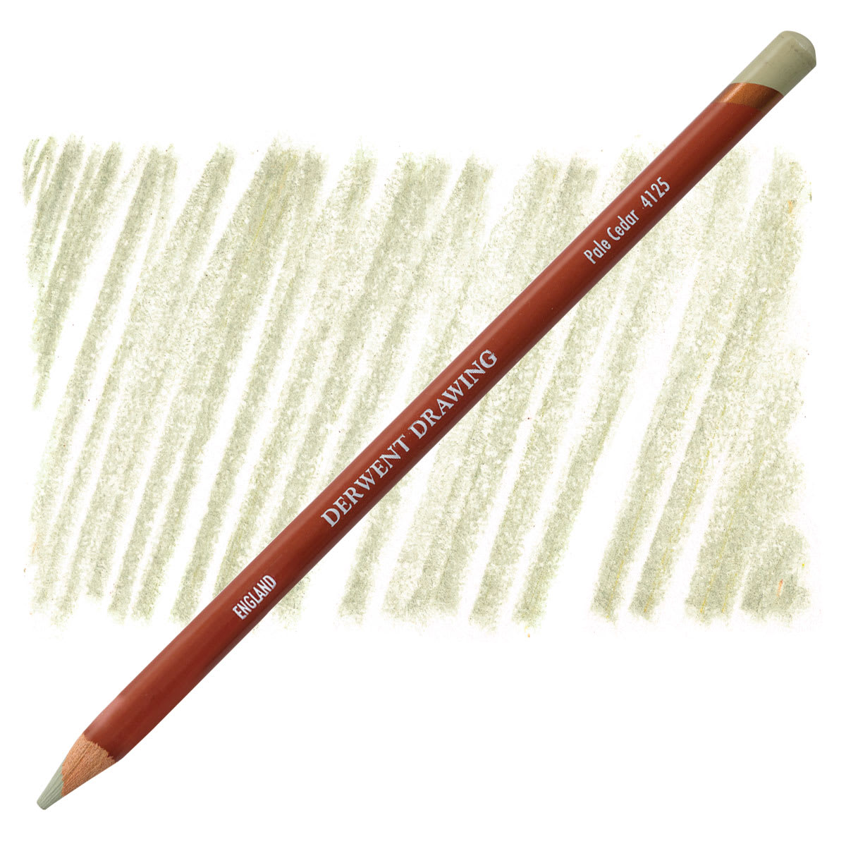 Derwent Drawing Pencil - Pale Cedar pencil and swatch