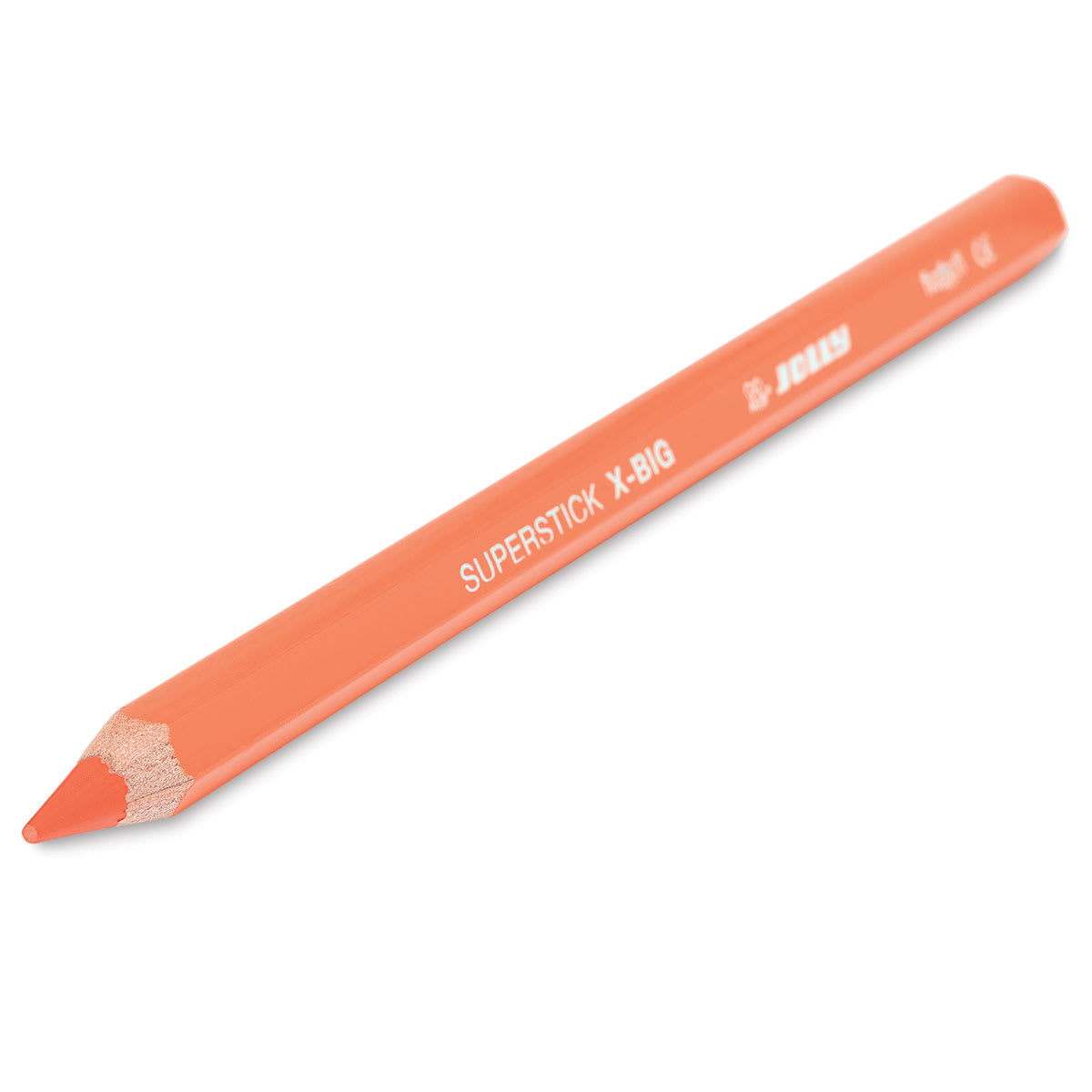 Jolly X-Big Colored Pencils - Single Orange Pencil shown at angle
