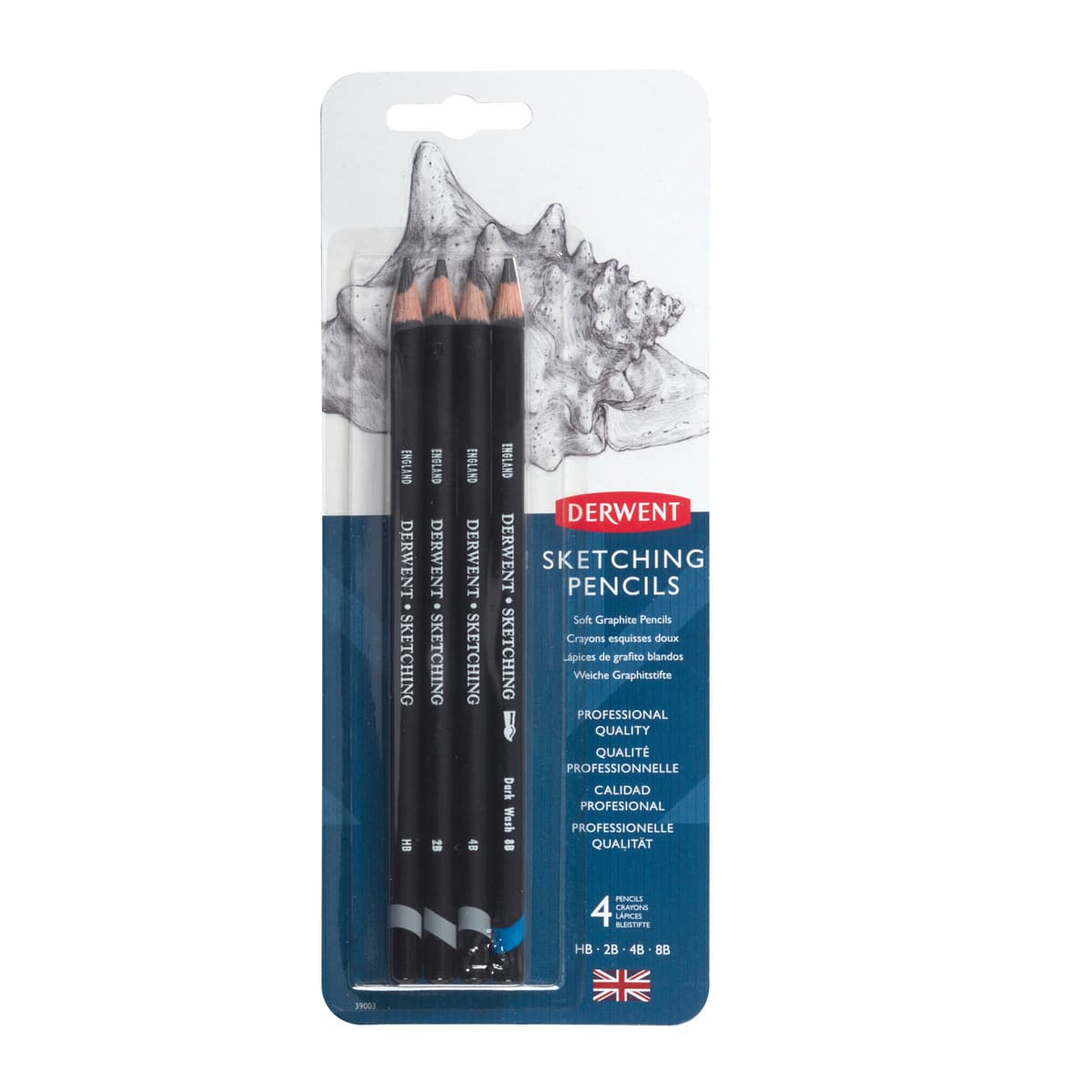 Derwent Sketching Pencil Set, 4-Pencils