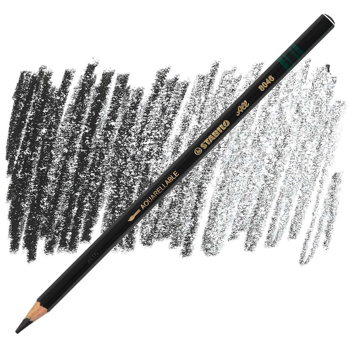 Stabilo Colored Marking Pencil - Black pencil and swatch