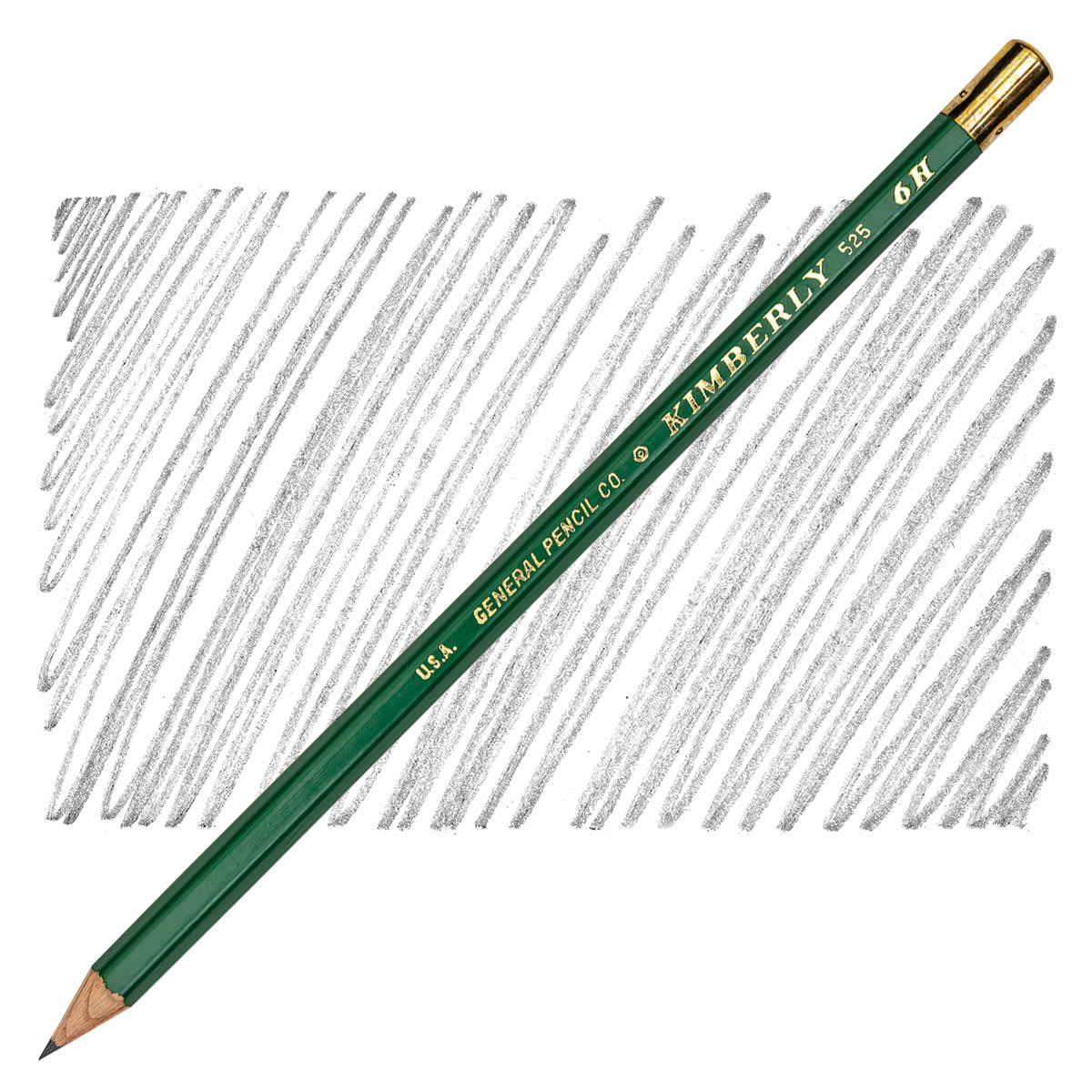 General's Kimberly Drawing Pencil - 6H pencil and swatch