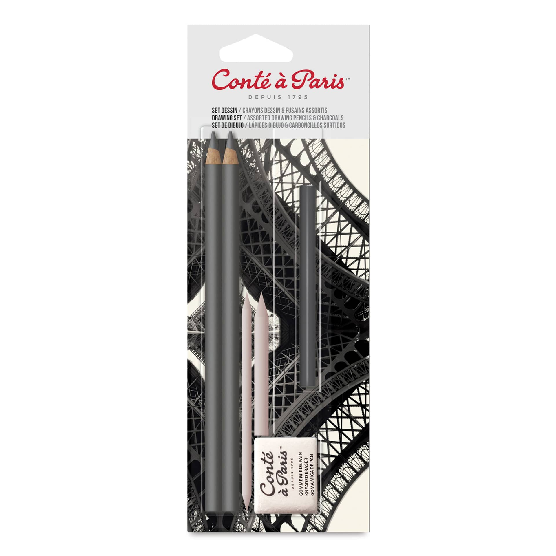 Conté à Paris Sketching Pencils - Mixed Drawing, Set of 6