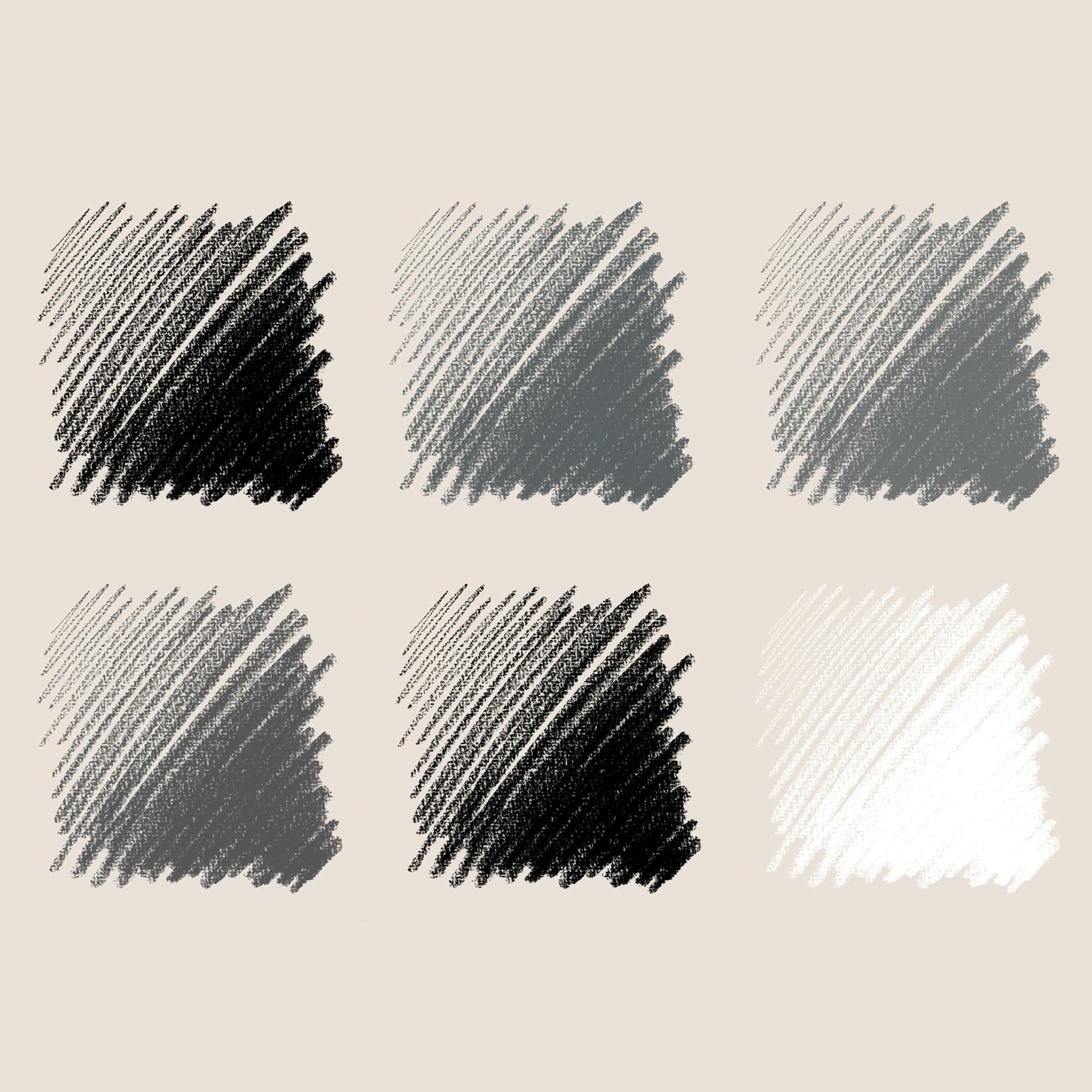 Conté à Paris Sketching Pencils - Drawing, Set of 6, swatches