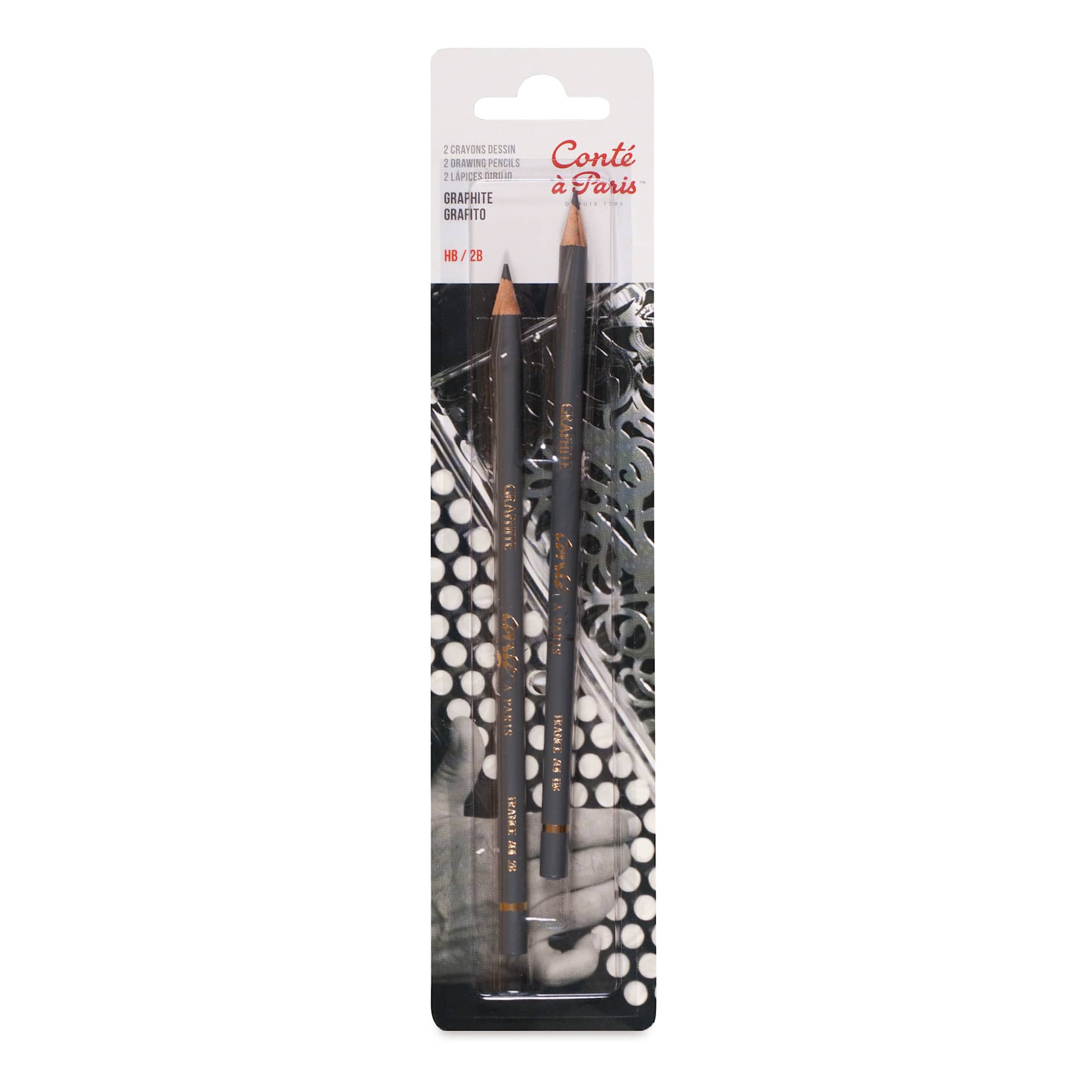 Conté à Paris Sketching Pencils - Graphite, Set of 2