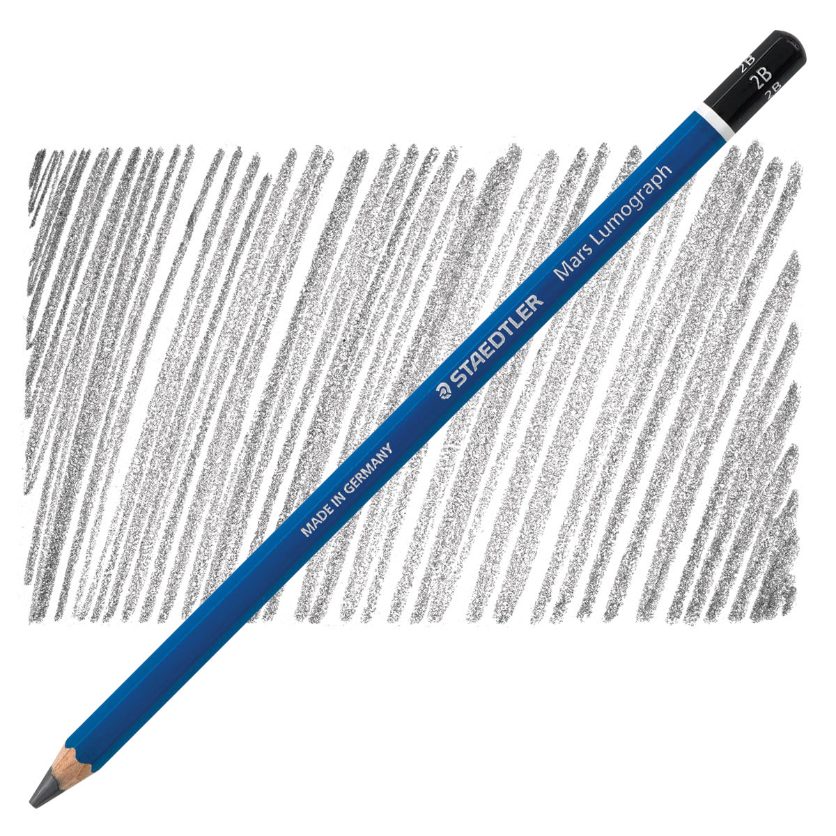 Staedtler Lumograph Drawing and Sketching Pencil - 2B pencil and swatch
