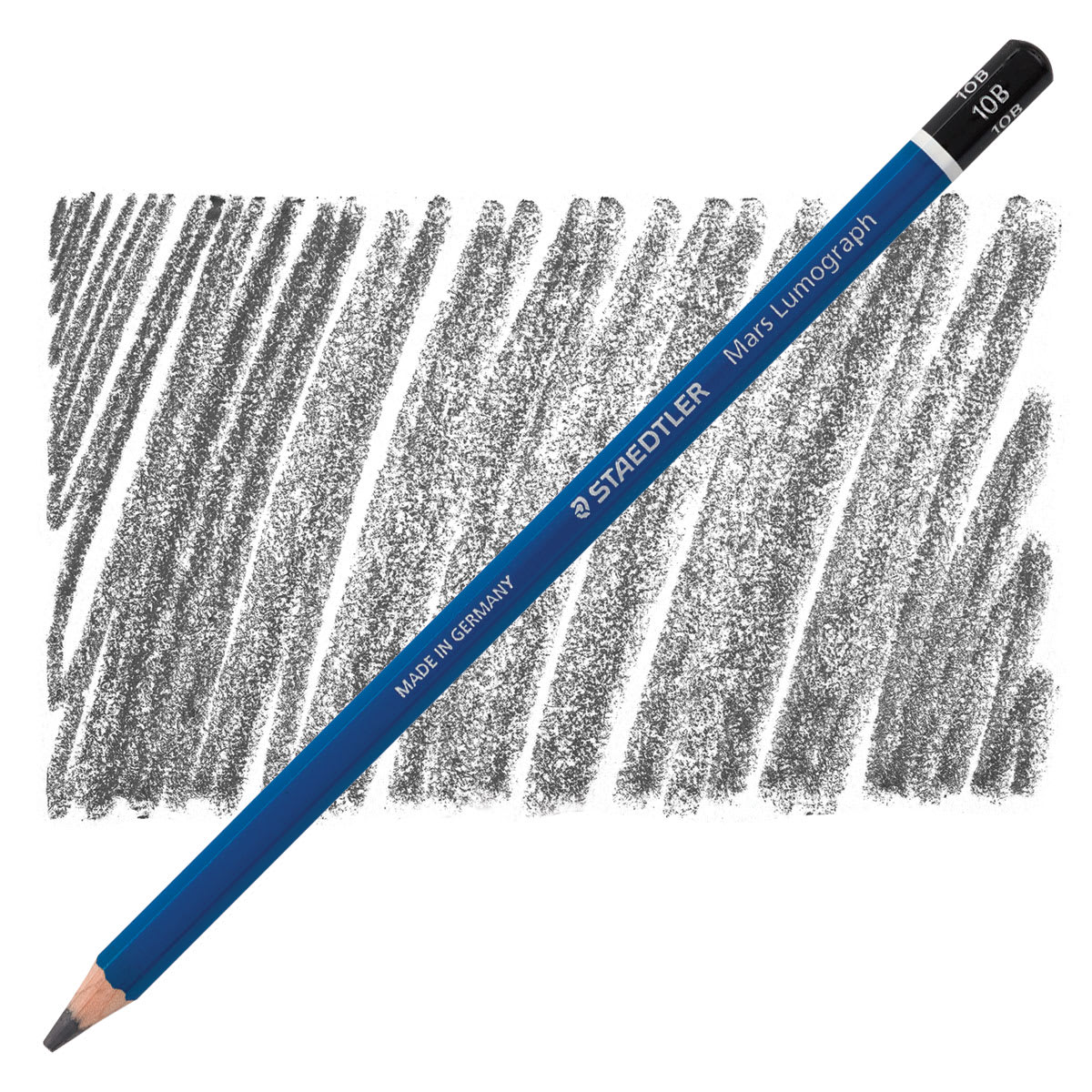 Staedtler Lumograph Drawing and Sketching Pencil - 10B pencil and swatch