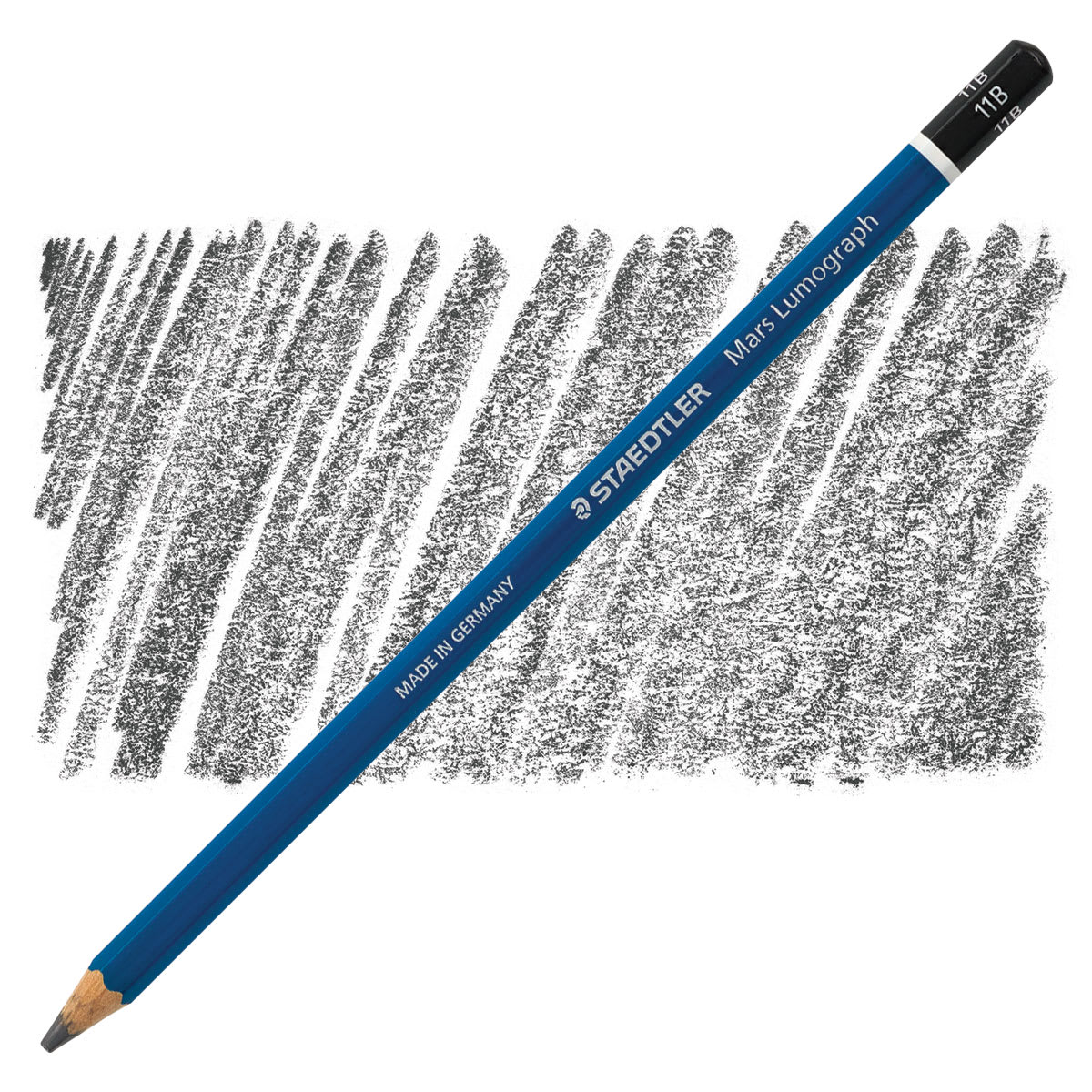 Staedtler Lumograph Drawing and Sketching Pencil - 11B pencil and swatch