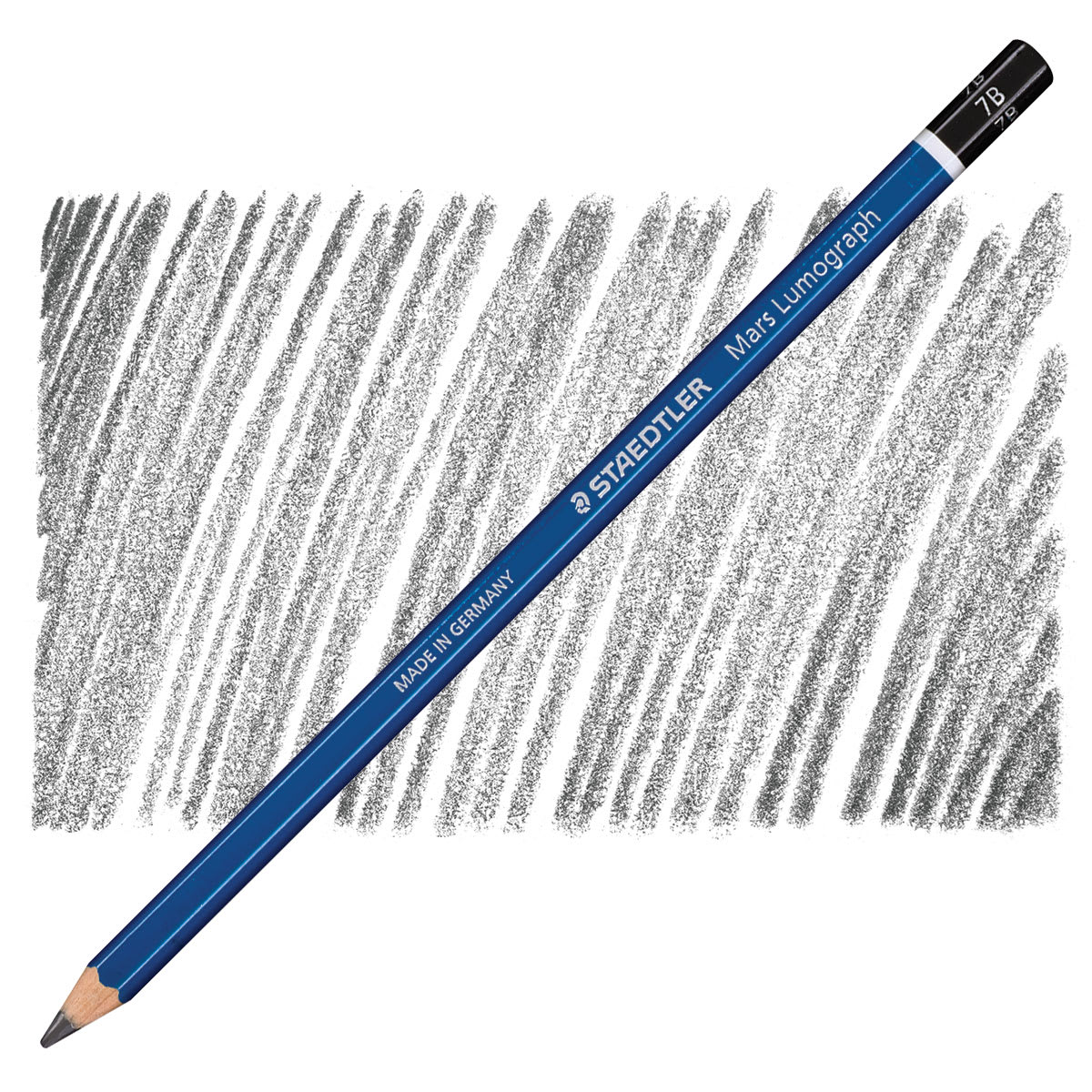 Staedtler Lumograph Drawing and Sketching Pencil - 7B pencil and swatch