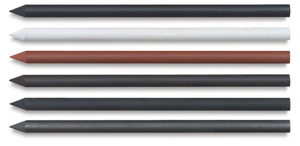Cretacolor Leads Set of 6 assorted color Graphite Leads shown horizontally Cretacolor Leads Set of 6 assorted color Graphite Leads shown horizontally