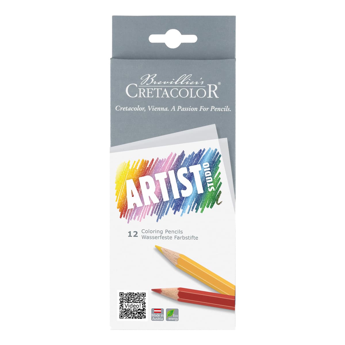 Cretacolor Artist Studio Coloring Pencil Set, 12-Colors